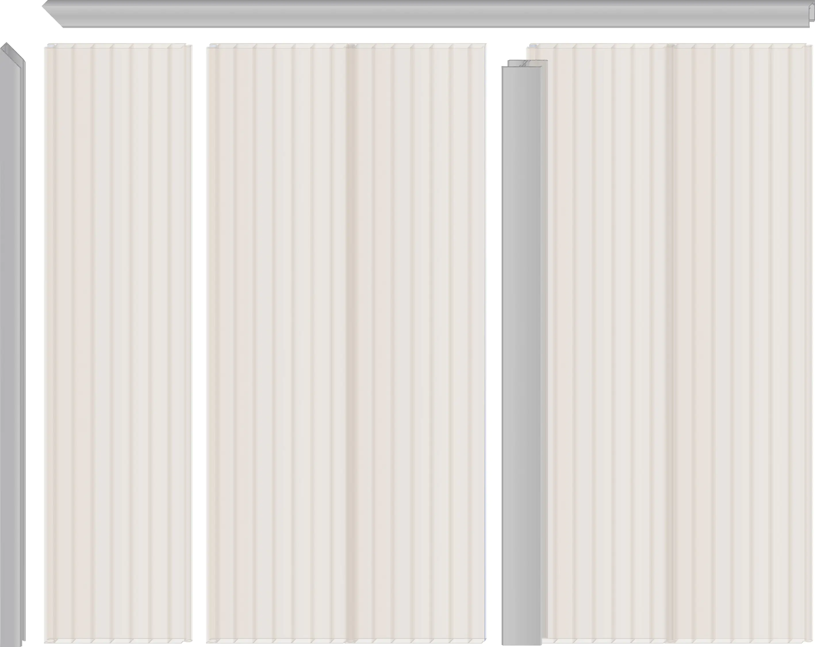 Gutta PVC-Hohlkammerpaneel 200 x 20 cm 16 mm bronze Gutta PVC-Hohlkammerpaneel 200 x 20 cm 16 mm bronze