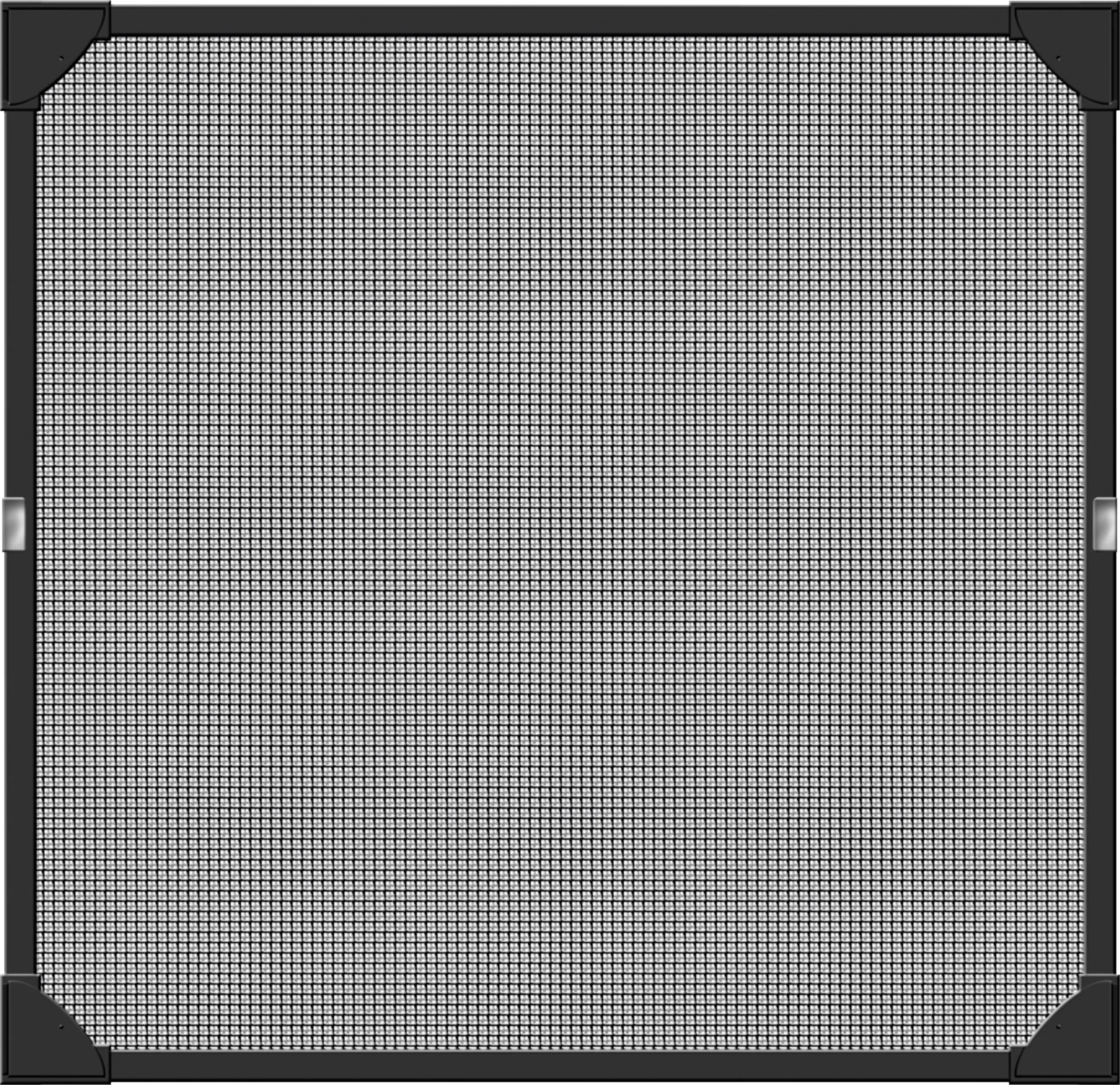 Schellenberg Fliegenschutzmagnetrahmen MAGNETIC 100 x 120 cm anthrazit/anthrazit kürzbar