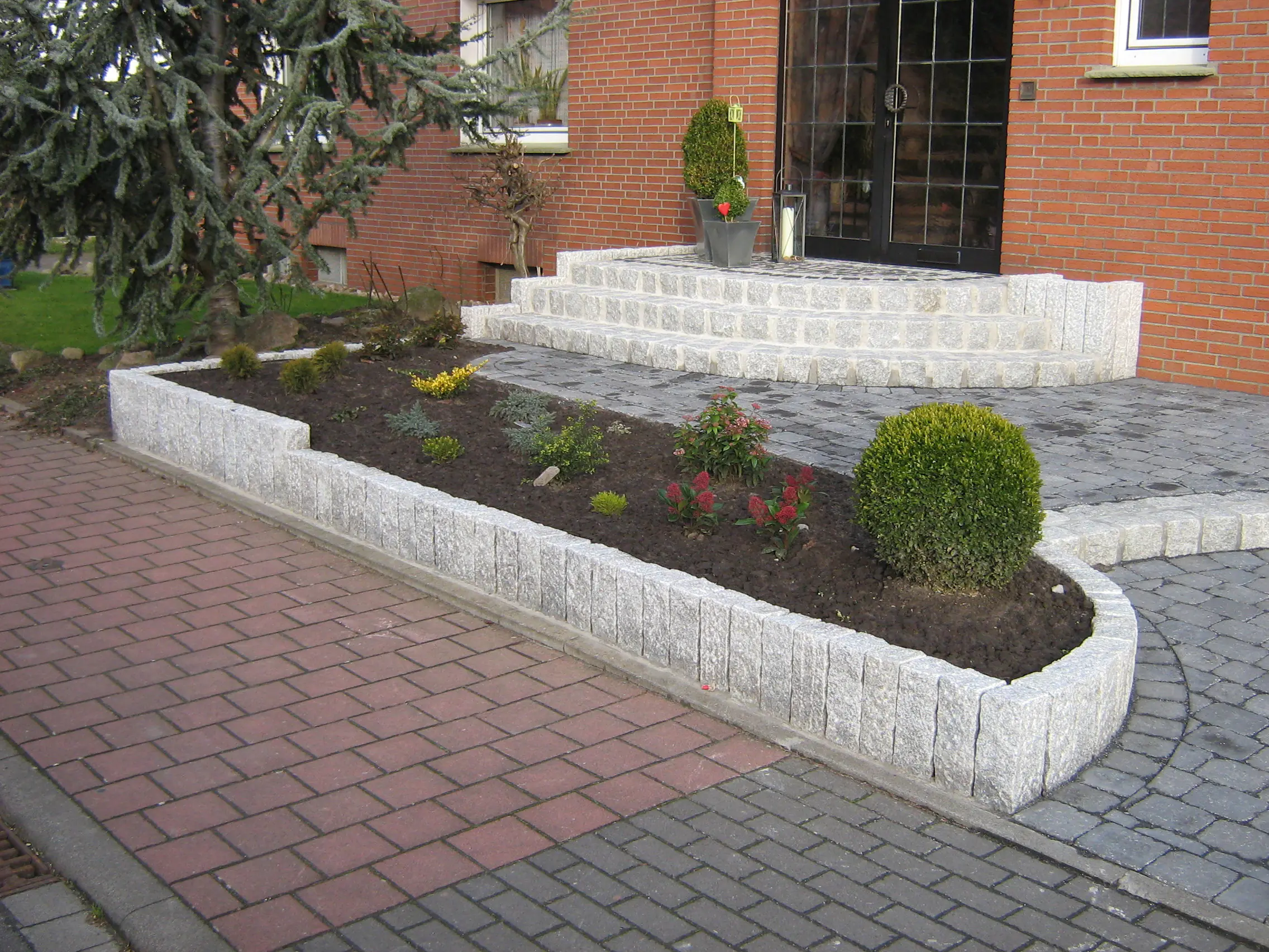 Palisade Granit 10 x 10 x 50 cm hellgrau