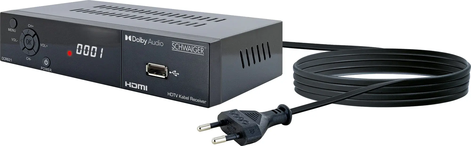 Schwaiger Kabelreceiver DVB-C-Full HD schwarz