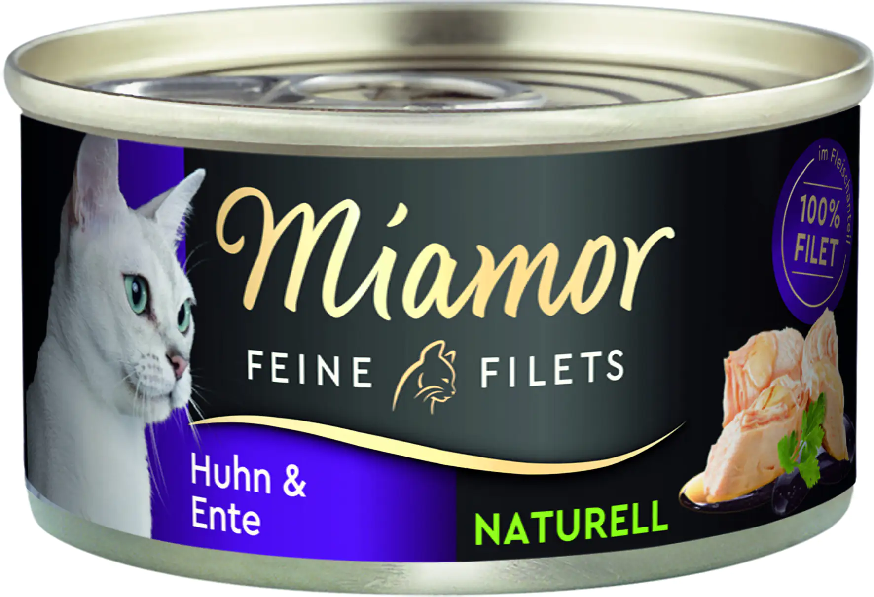 Miamor Feine Filets Natur Huhn Ente Katzennassfutter 80 g Miamor Feine Filets Natur Huhn Ente Katzennassfutter 80 g