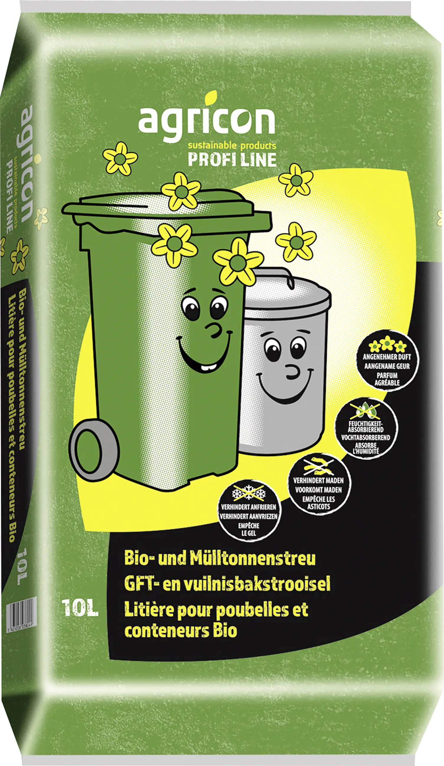 Agricon Biotonnen und Mülltonnenstreu mit Citronelladuft 10 L Agricon Biotonnen und Mülltonnenstreu mit Citronelladuft 10 L