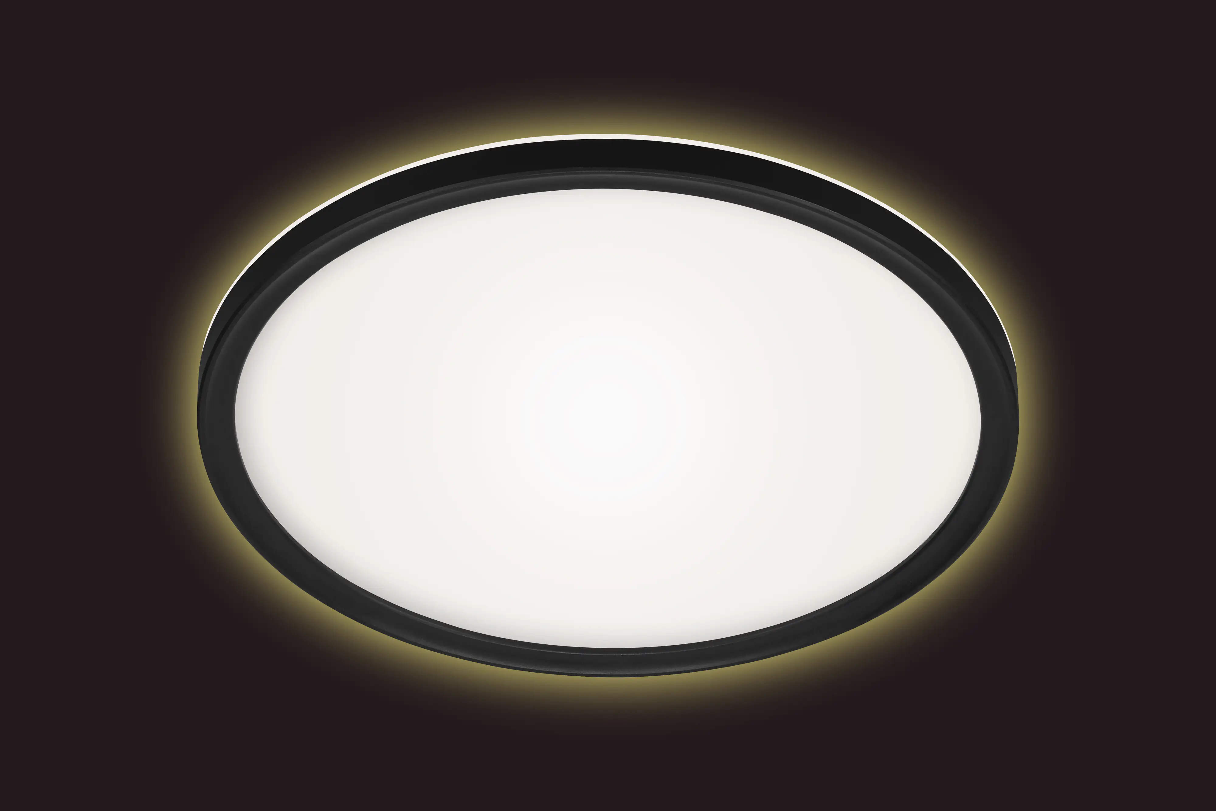 Briloner LED Panel Slim Ø 29,3 cm, schwarz, utraflach CCT