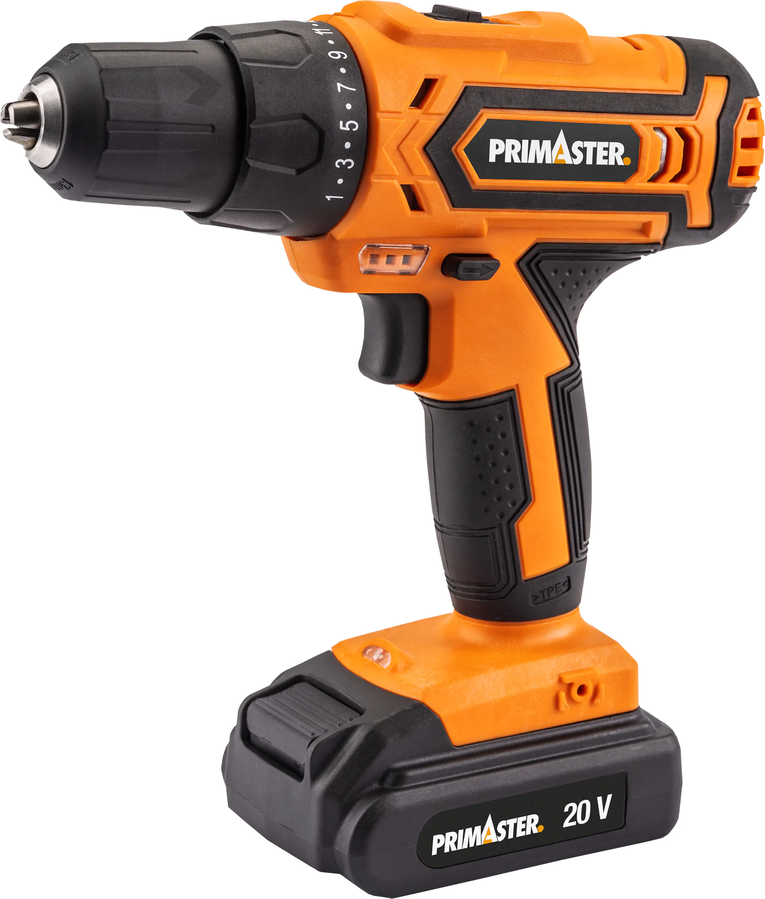 Primaster Akku-Bohrschrauber PMAS 20-2 20 V mit 2 Akkus und Ladegerät