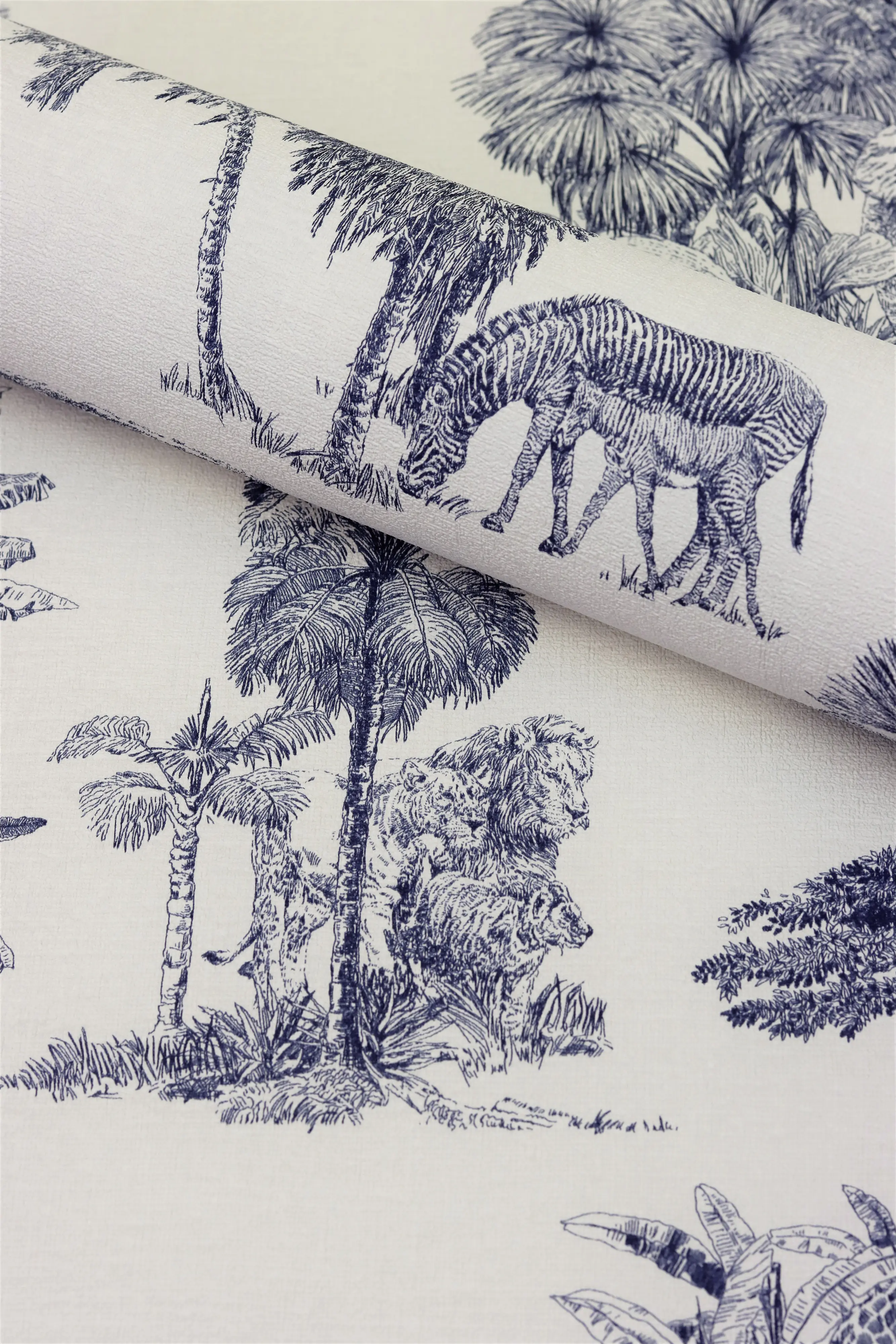 Rasch Vliestapete 555011 Blau-Indigo Muster & Motive 10,05 m x 0,53 m