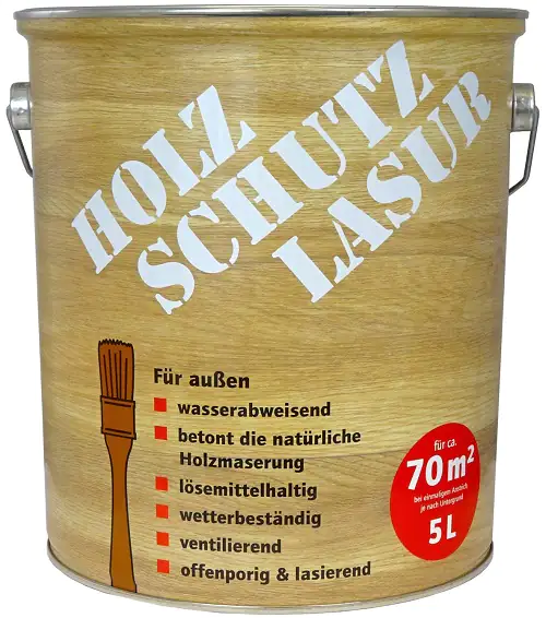 Holzschutzlasur 5 L nussbaum Holzschutzlasur 5 L nussbaum