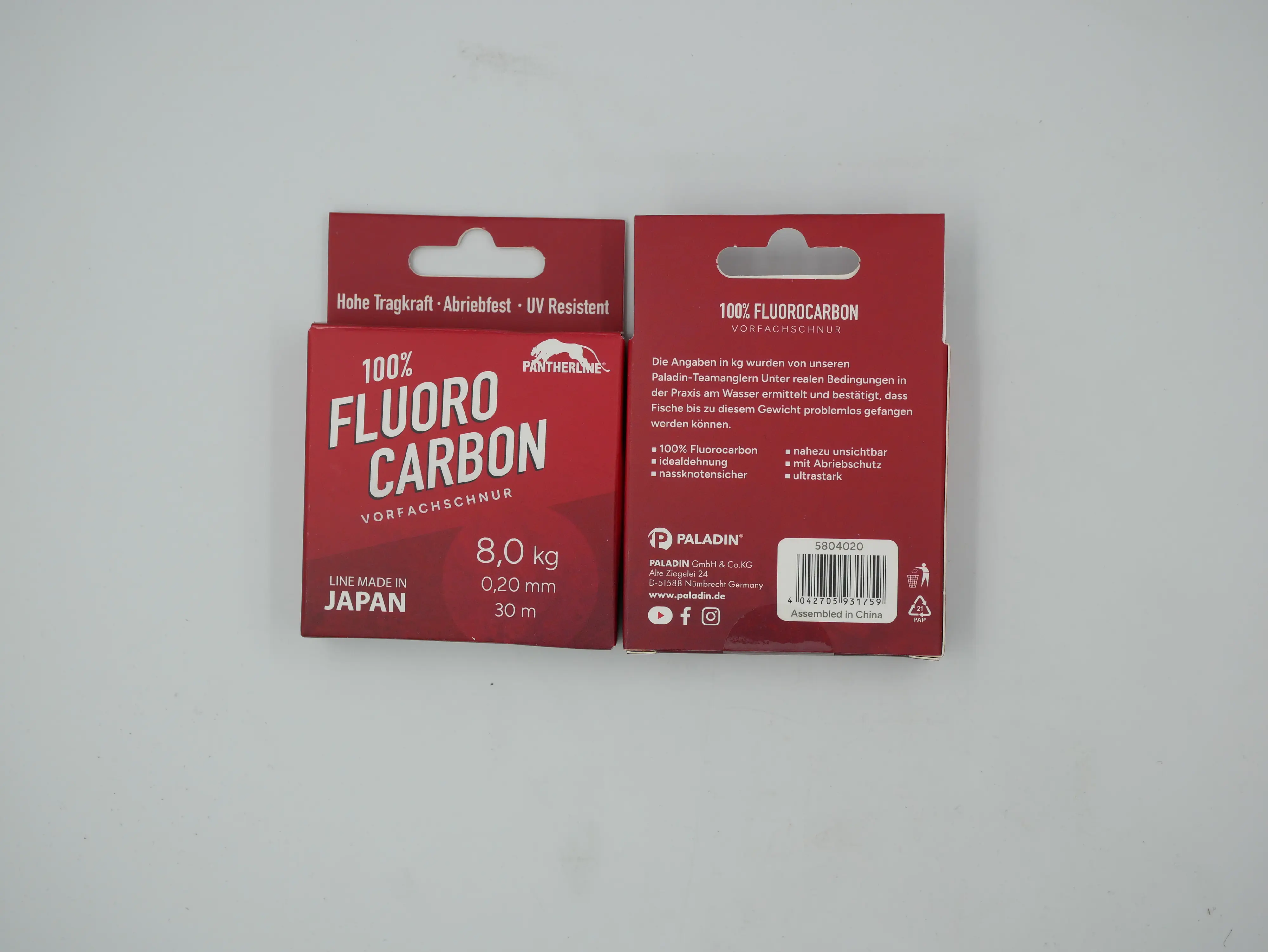 Paladin Angelschnur Vorfach 0,20 mm 30m/0,20mm/transparent
