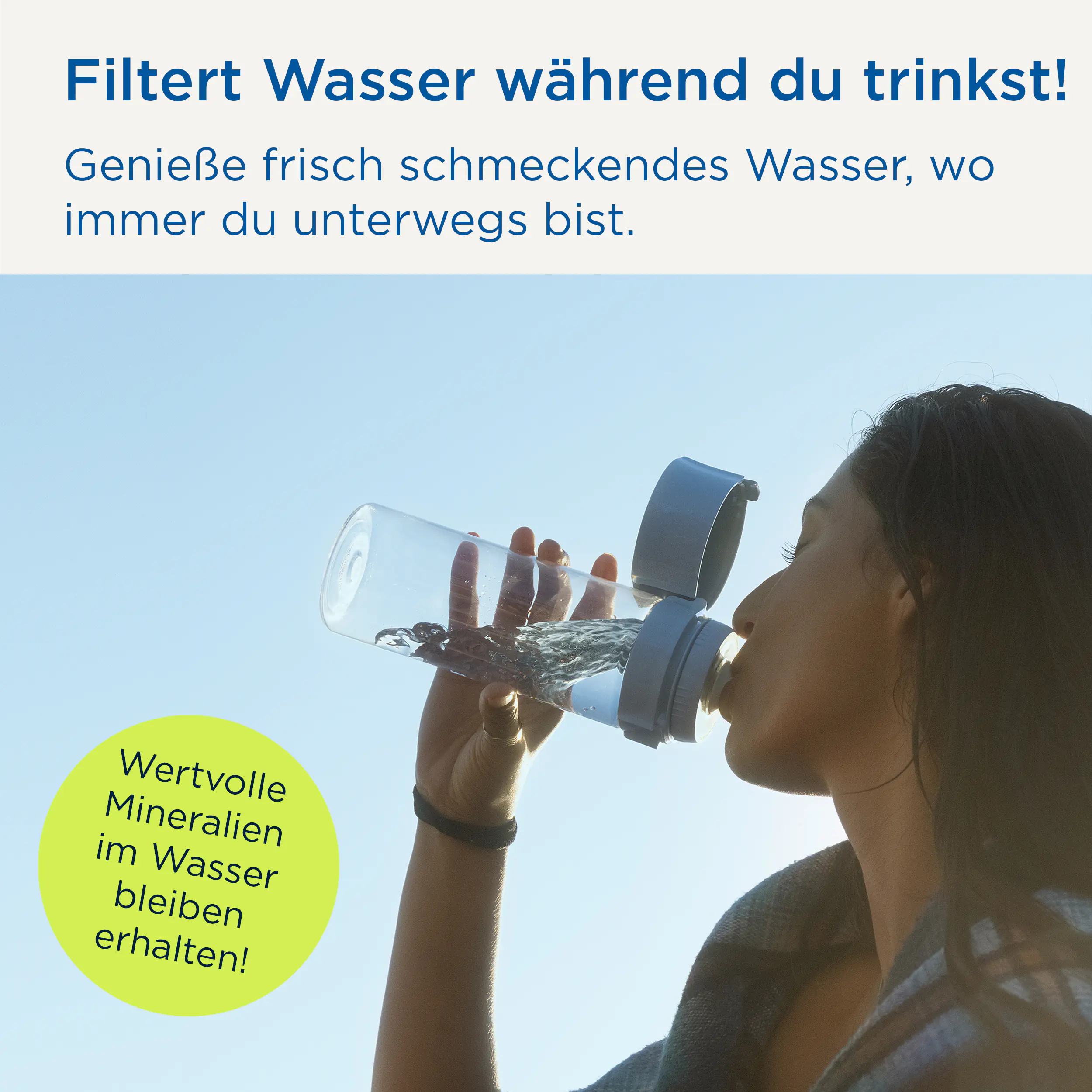 Brita Wasserfilterflasche Model Vital 600 ml apricot 