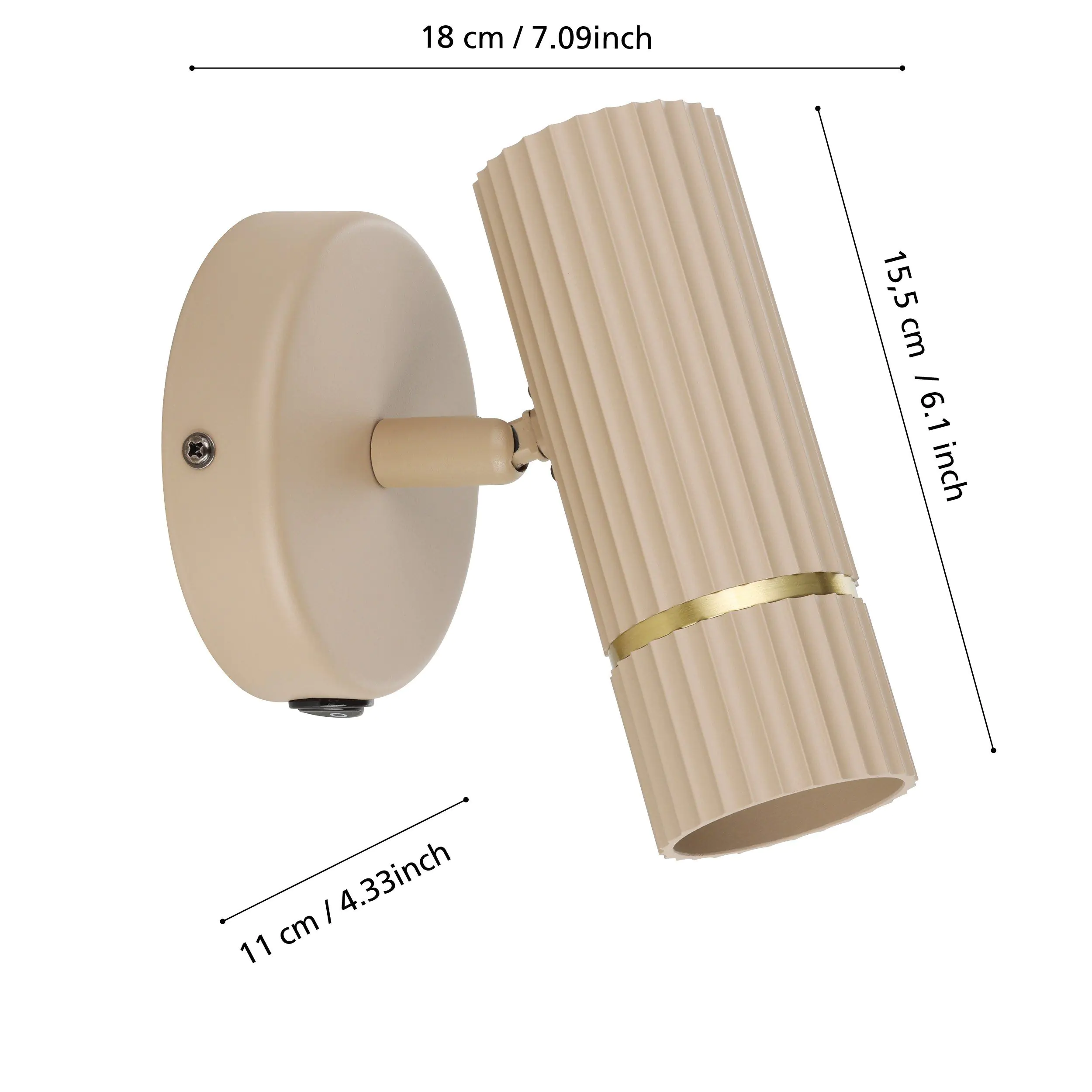 Eglo 1er LED Spot Caminia sandfarben GU10