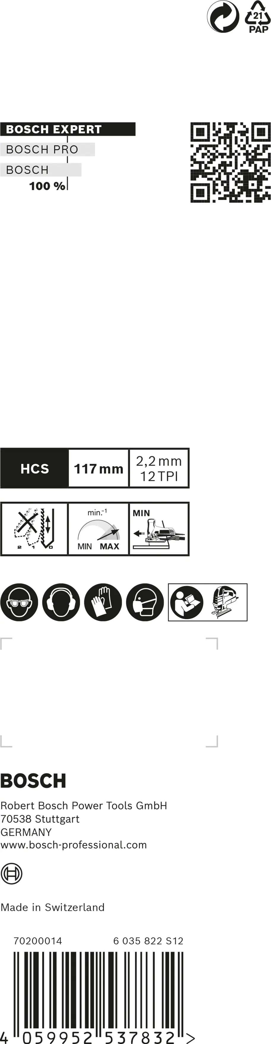 Bosch Expert Stichsägeblätter Wood 2-side clean 3-teilig T308B/BO Bosch Expert Stichsägeblätter Wood 2-side clean 3-teilig T308B/BO