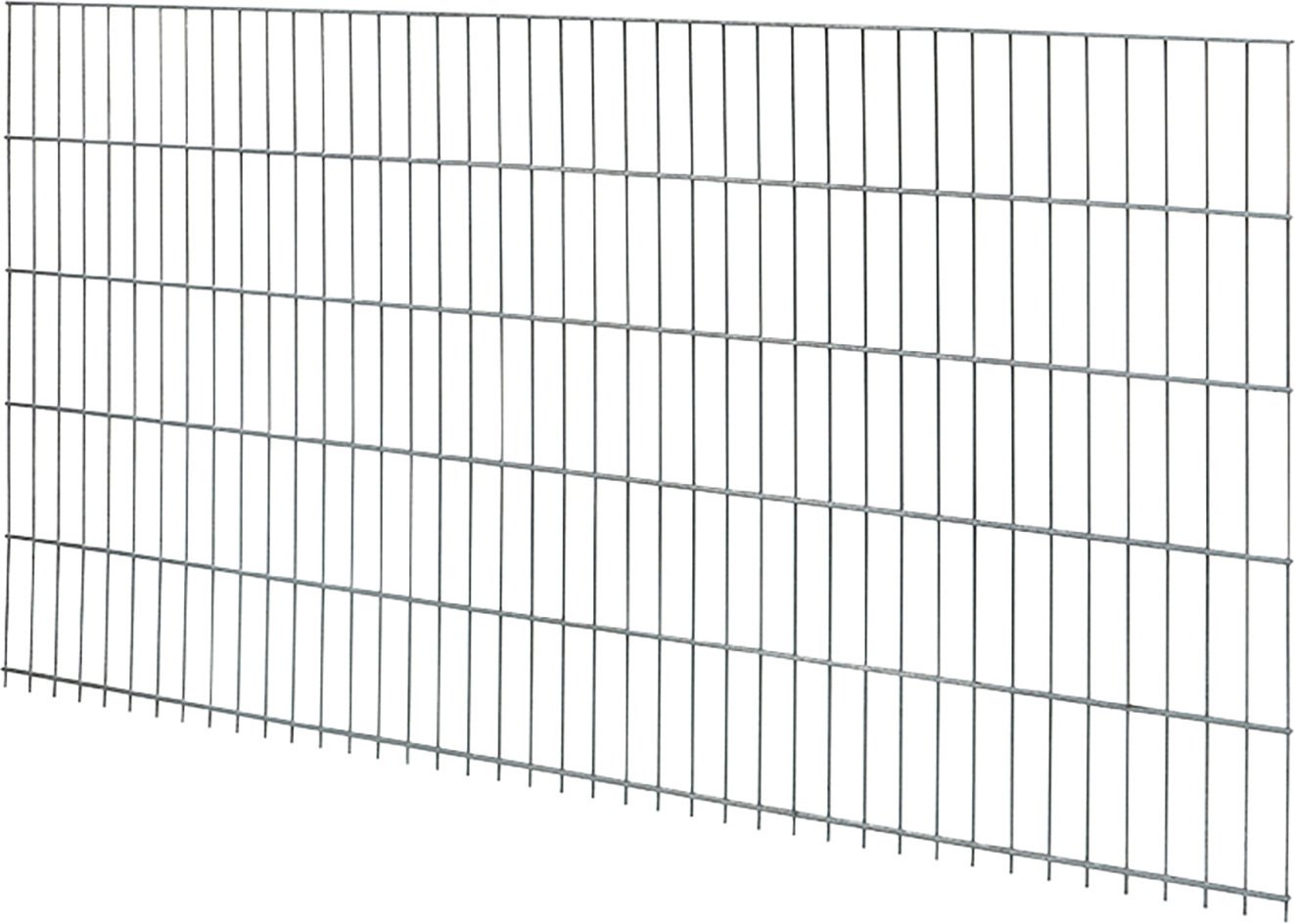 Floraworld Doppelstabmatte-Zaun Comfort 201 x 103 cm feuerverzinkt