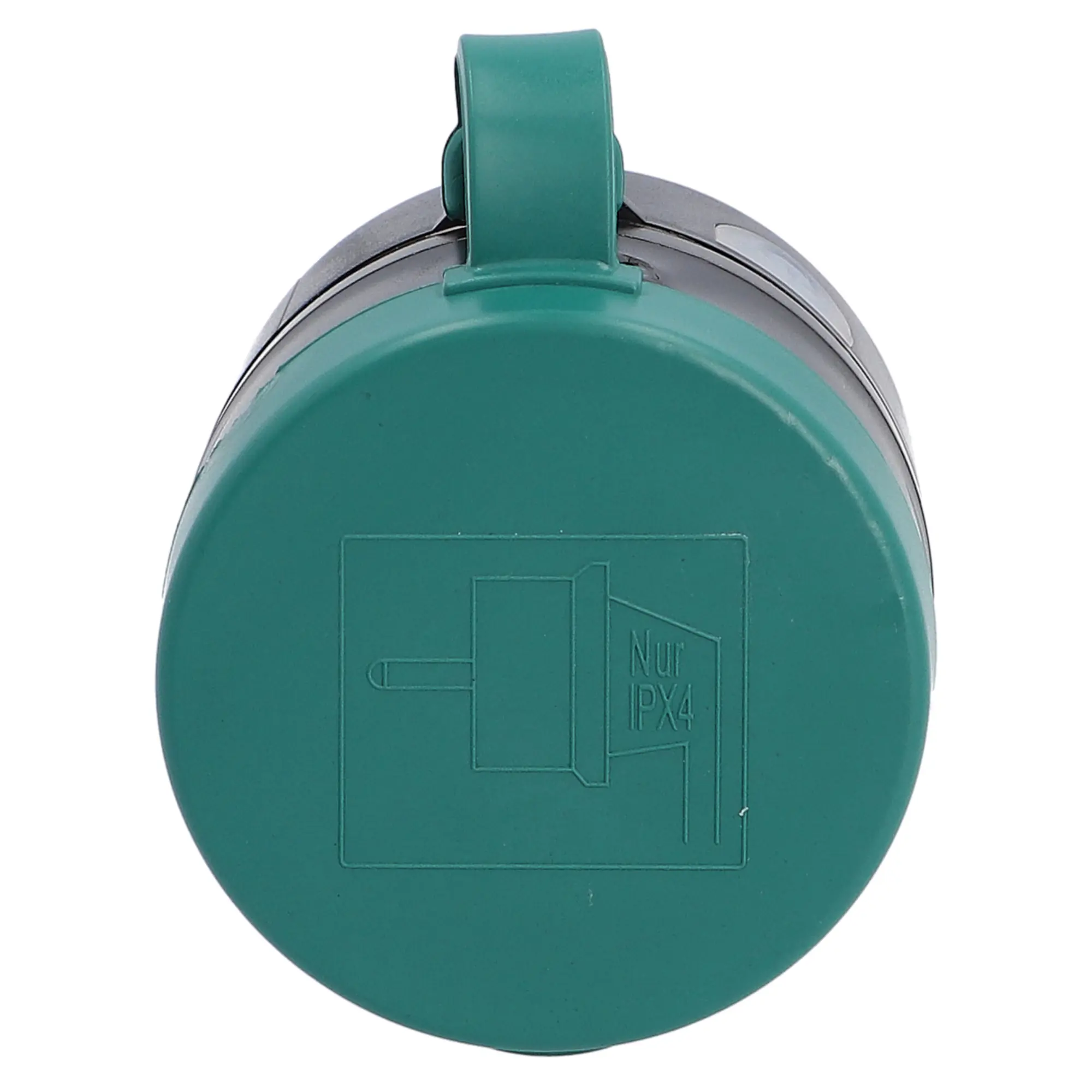 Unitec Zwischenstecker für Außenbereich mit WIFI & Schalter schwarz-grün