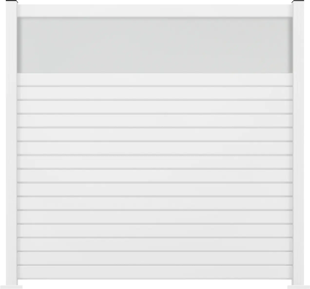 Ambiente Alu-Zaun Grundset Rhombus MINI 187 x 184,2 cm weiß 