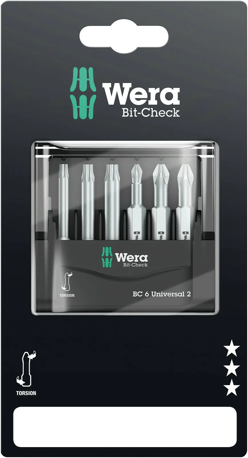 Wera Bit-Set Bit-Check 6 Universal 2 SB 6-teilig