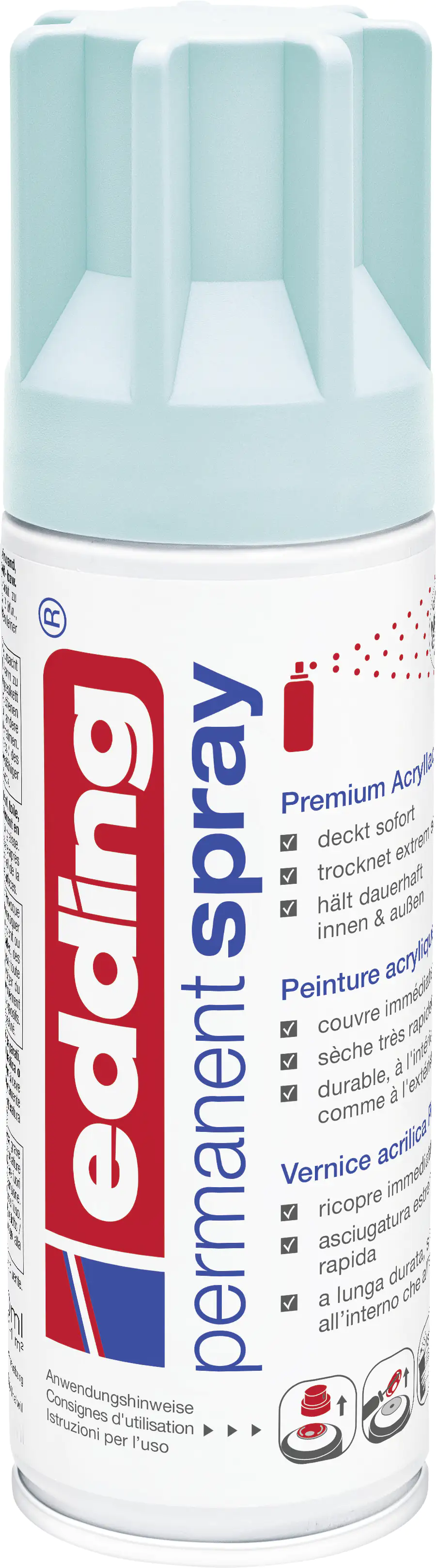 edding 5200 Permanent Spray Premium pastellblau matt Acrylic Paint edding 5200 Permanent Spray Premium pastellblau matt Acrylic Paint