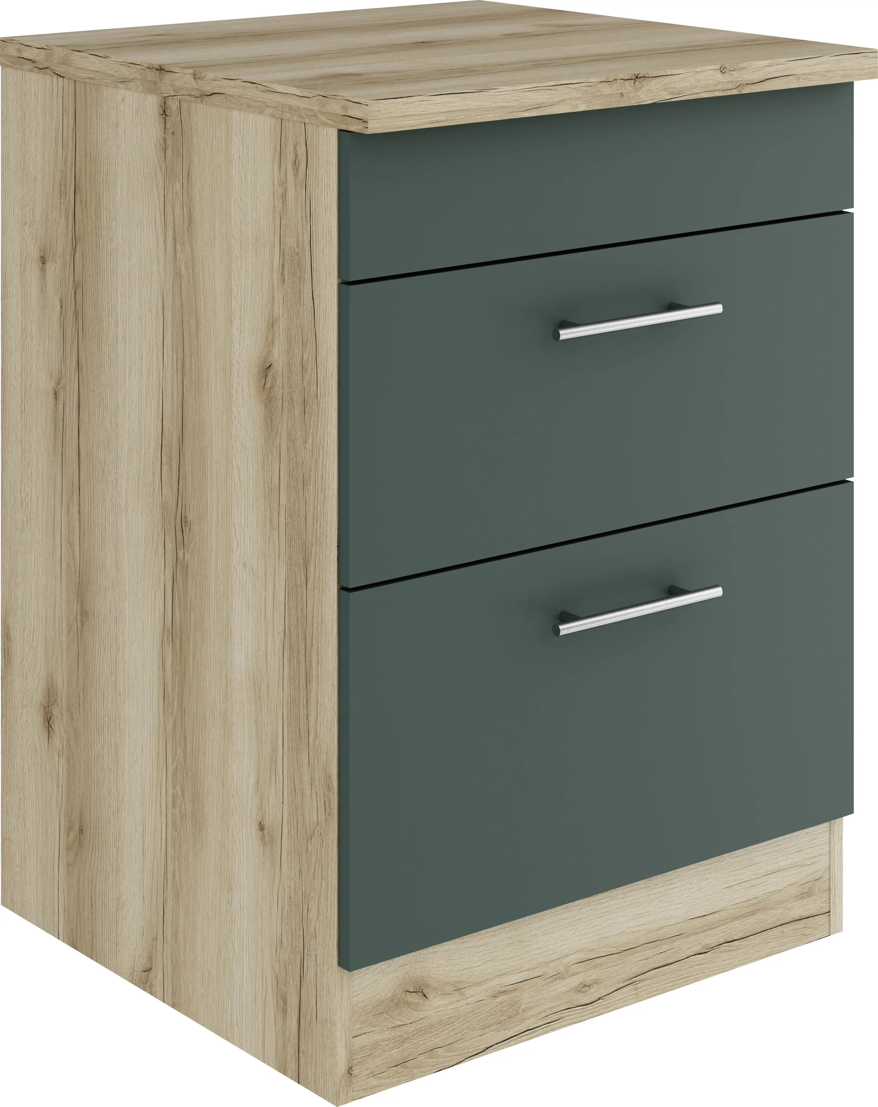 Optifit Unterschrank Savona 405 steingrün/eiche 60 cm