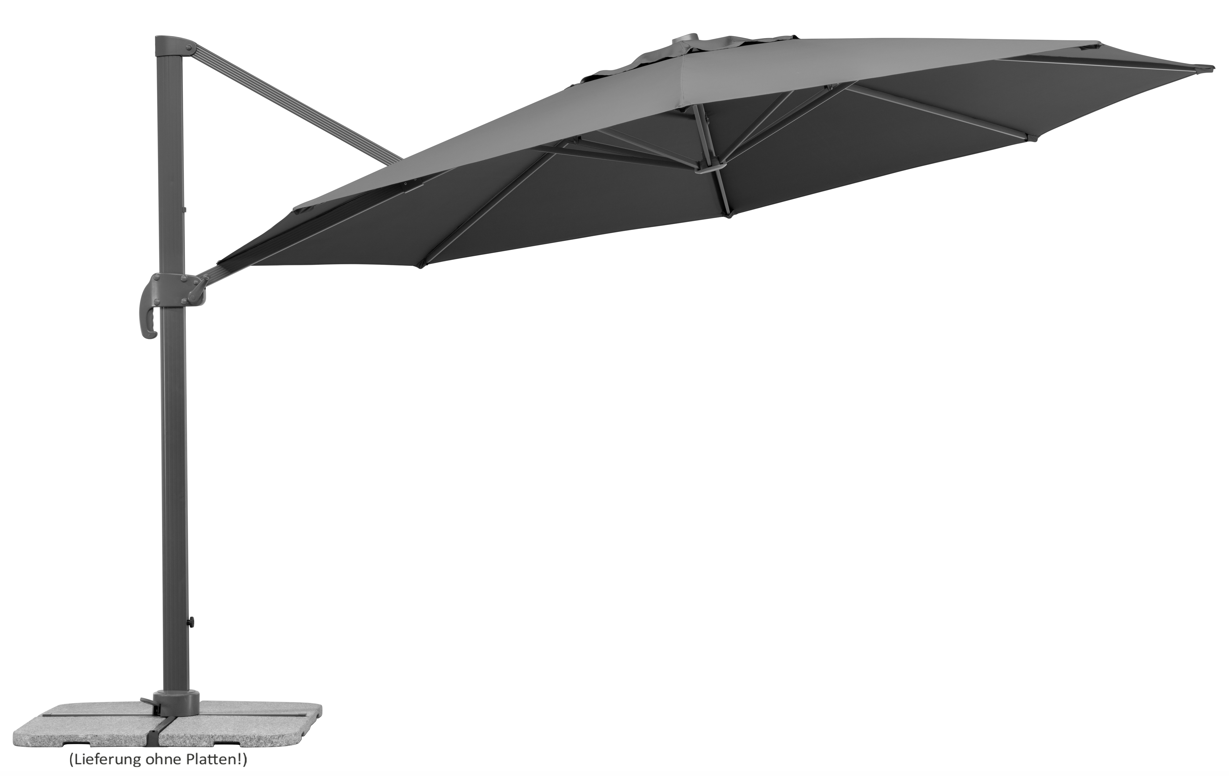 Schneider Ampelschirm Rhodos Grande anthrazit, Ø 400 cm kaufen Globus
