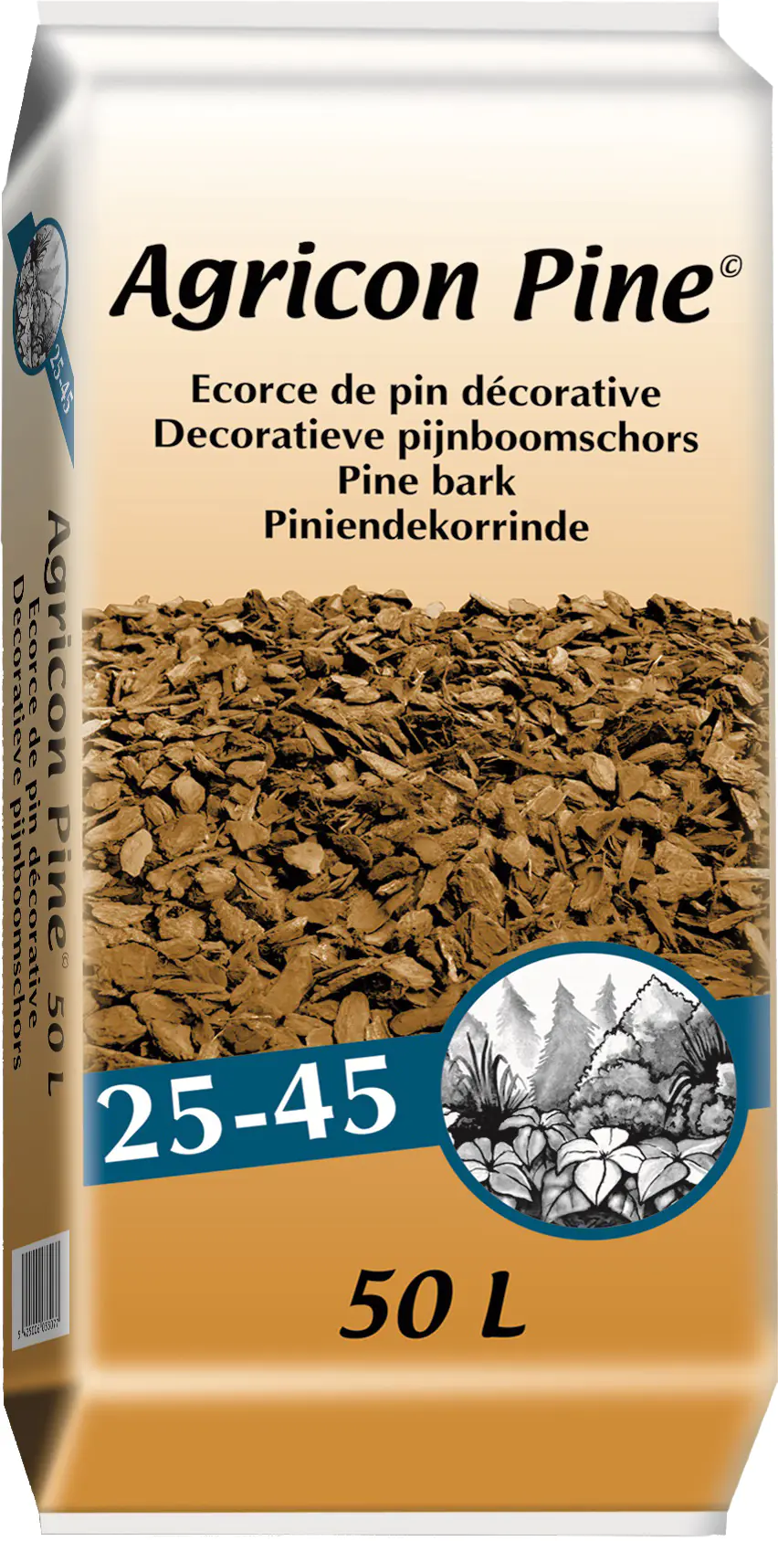 Agricon Piniendekor mittelgrob 25-45 mm Körnung 50 L Agricon Piniendekor mittelgrob 25-45 mm Körnung 50 L
