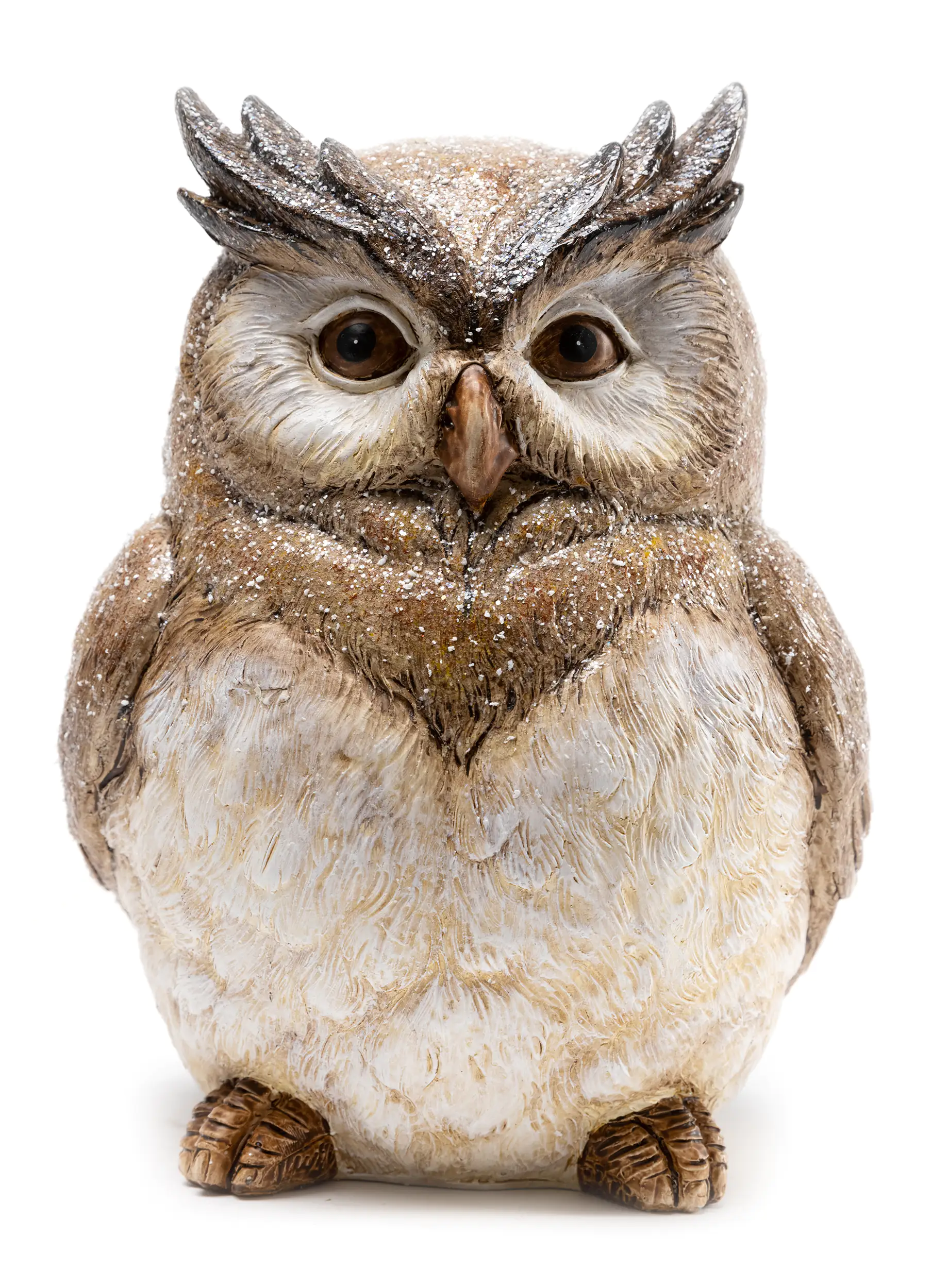 4333692395328_01 TrendLine Dekofigur Eule 21 cm braun grau