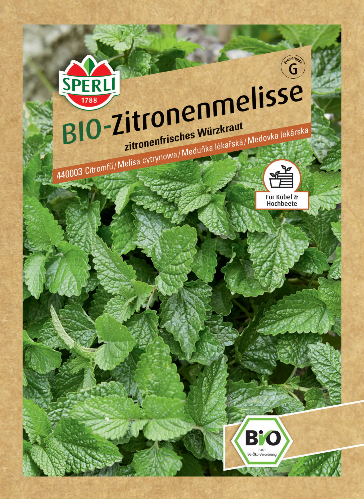 Sperli BIO Zitronenmelisse