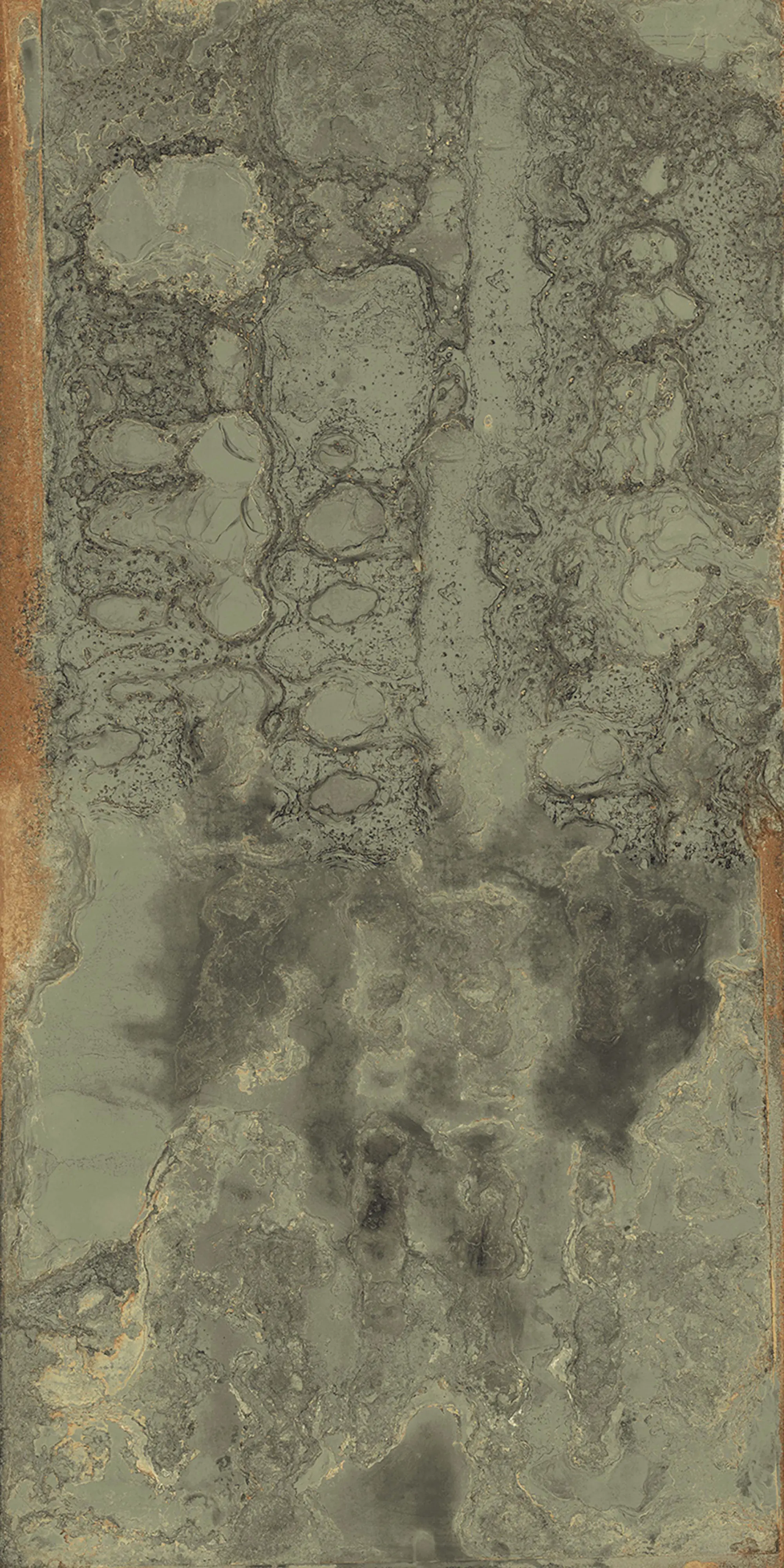 Bodenfliese Feinsteinzeug Oxyde 60 x 120 cm grün