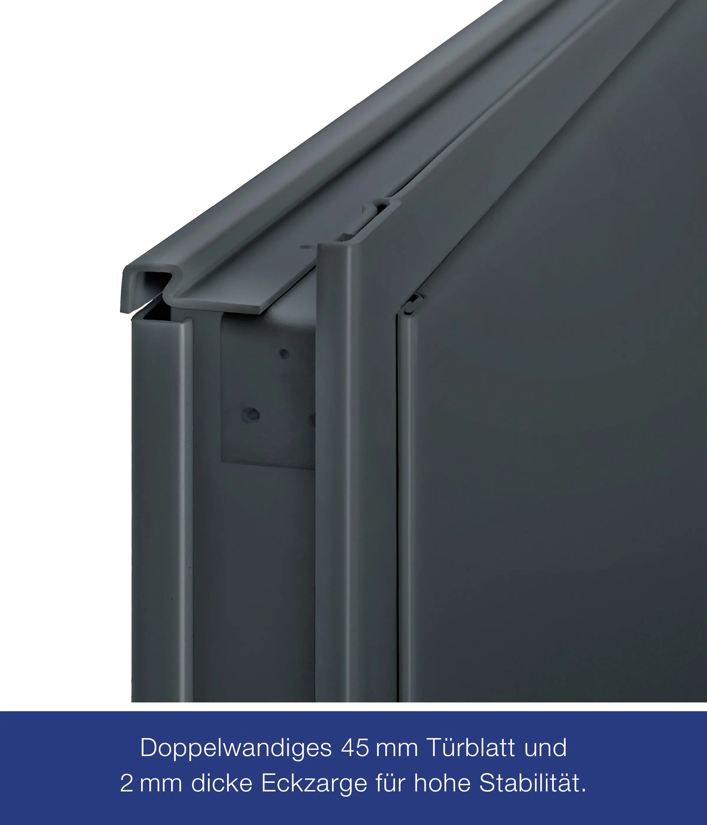 Hörmann Kellertür mit Lichtausschnitt anthrazitgrau 100 x 200 cm Links/Rechts