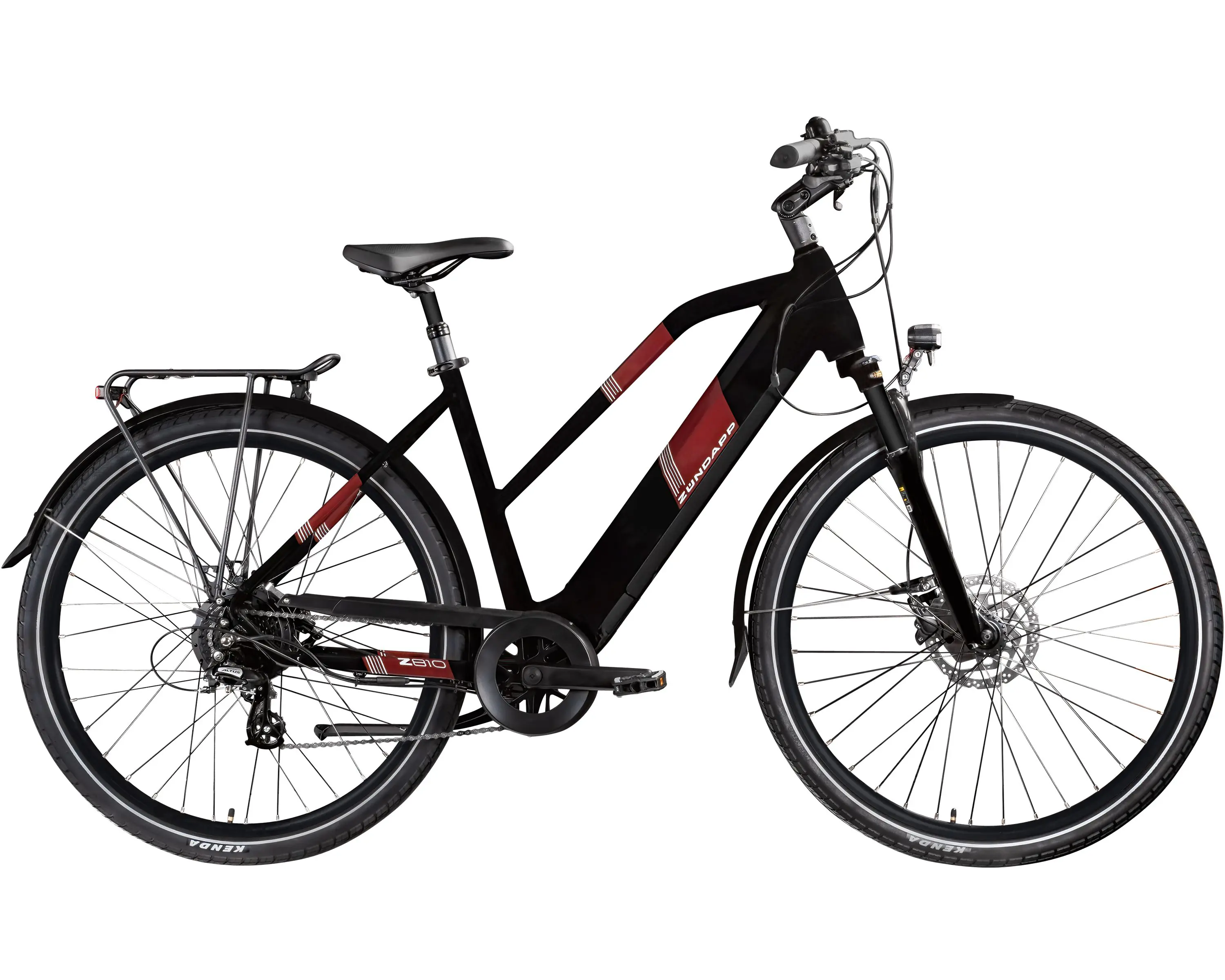 Zündapp E-Bike Z810 Trekking 28 Zoll 8-Gang 550 Wh schwarz rot 