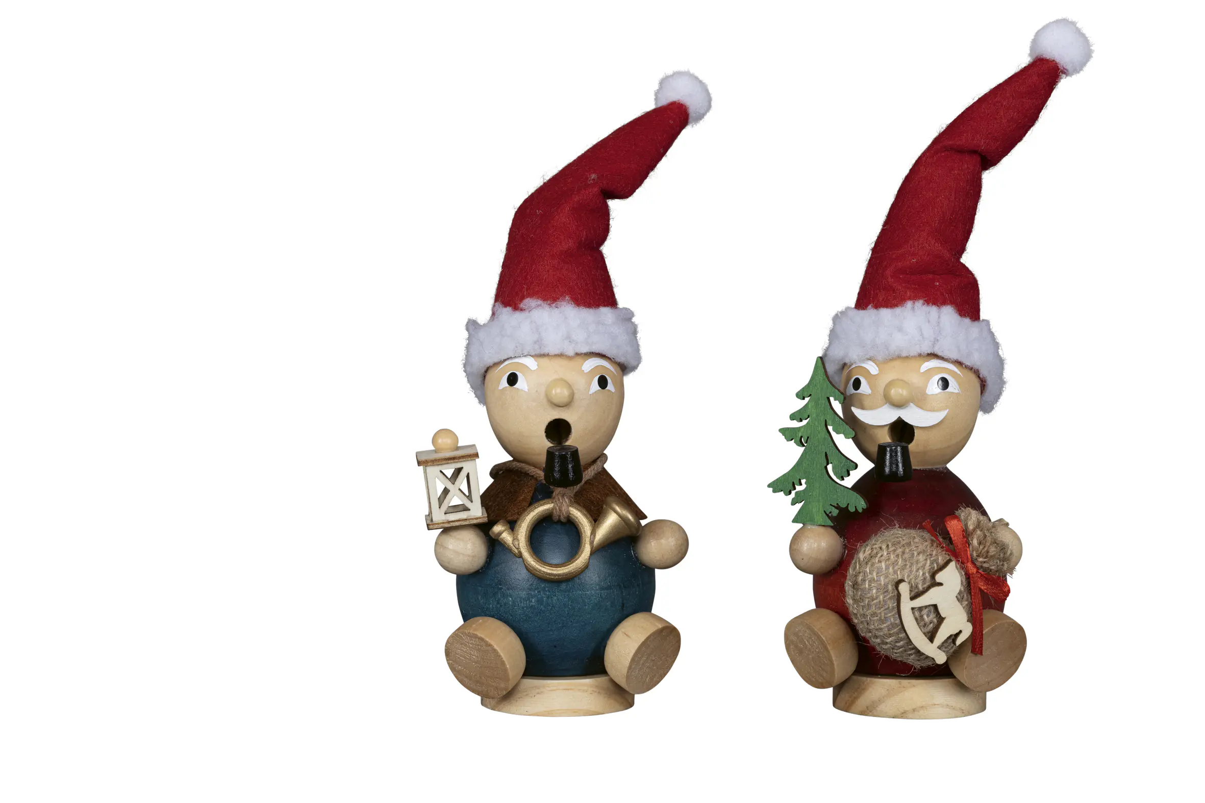 Räucherwichtel Deko Holz 18 cm 2-fach sortiert