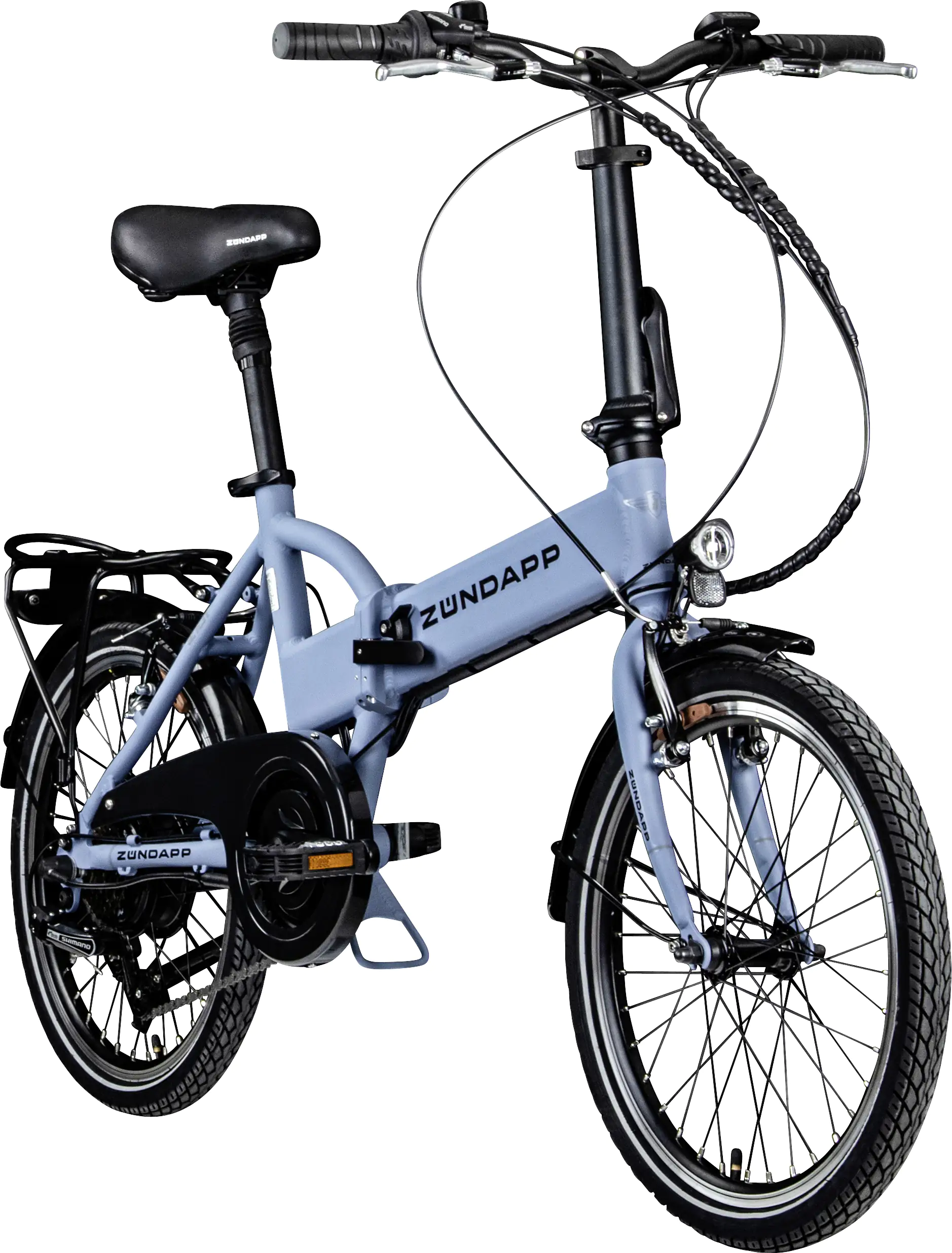 Zündapp E-Bike Faltrad Z101 20 Zoll RH 37cm 6-Gang 270 Wh taubenblau