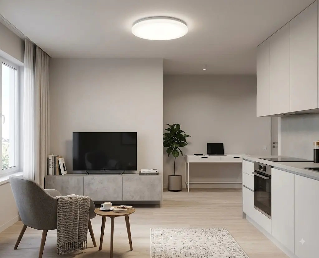 LED Deckenleuchte Juno II weiß Ø 38 x 5 cm neutralweiß