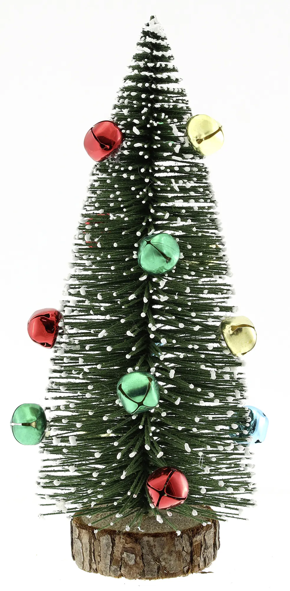 Weihnachtsbaum mit Metallglocken Kunststoff 20 cm grün-bunt  Weihnachtsbaum mit Metallglocken Kunststoff 20 cm grün-bunt