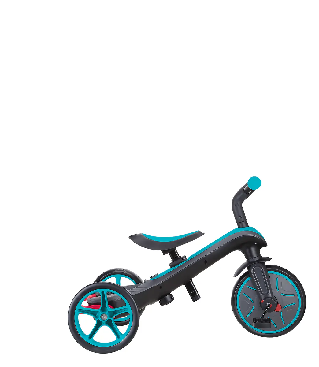 Globber Dreirad für Kinder Explorer Trike 4-in-1 schwarz/türkis