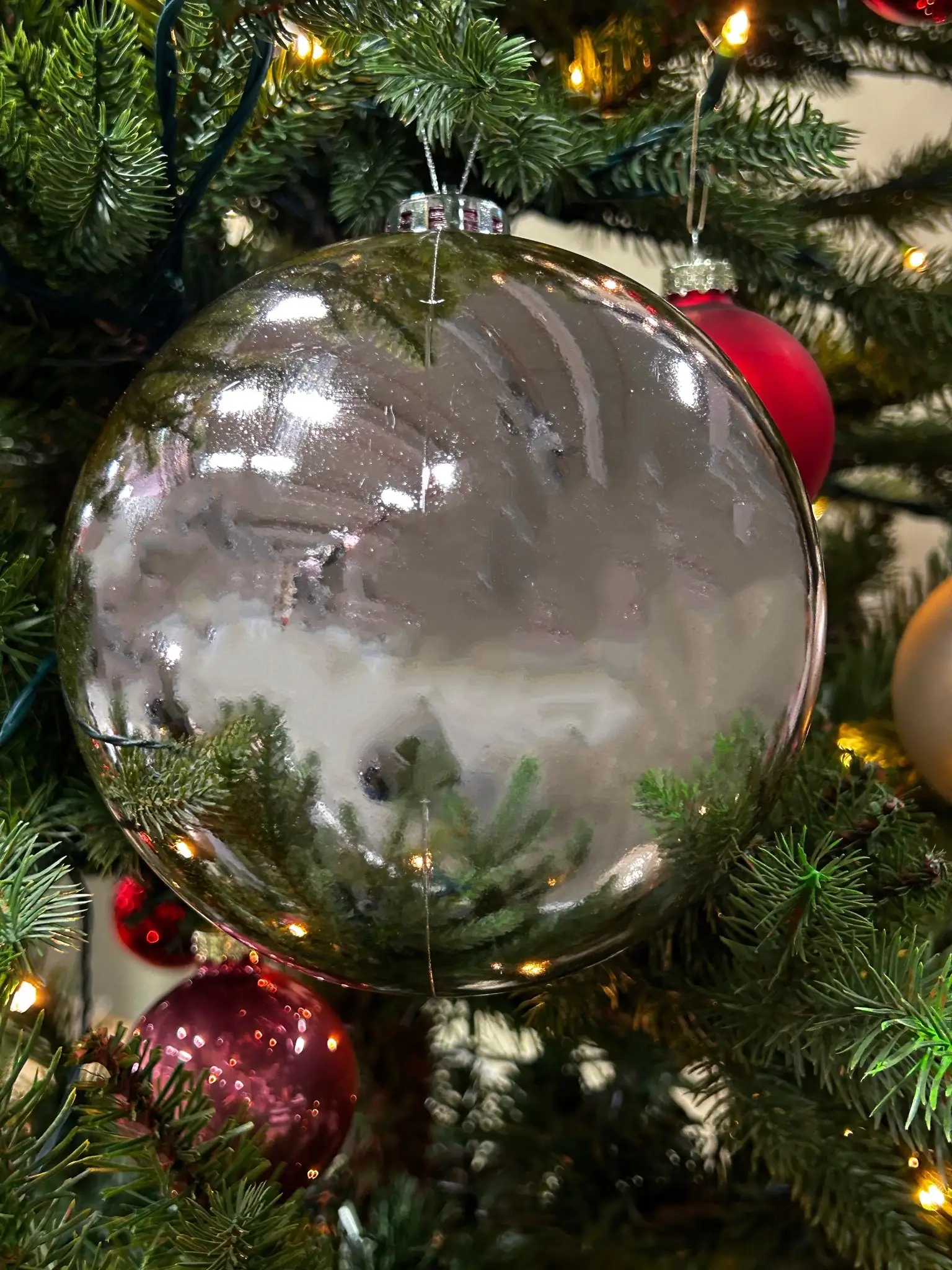 TrendLine Weihnachtskugel bruchfest, langlebig Ø 14 cm silber 1 Stück TrendLine Weihnachtskugel bruchfest, langlebig Ø 14 cm silber 1 Stück