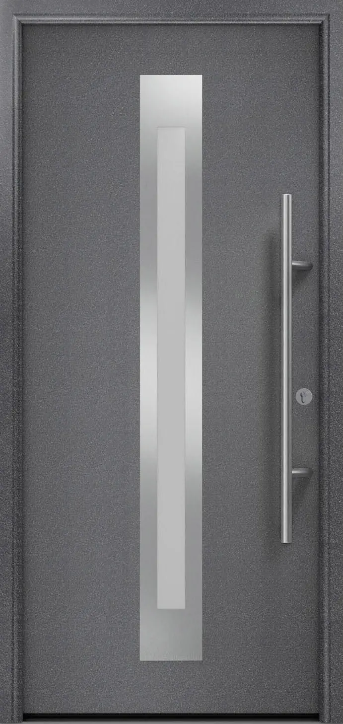 EcoStar Haustür ISOPRO Secur IPS 770S RC2 anthrazit metallic 110 x 210 cm