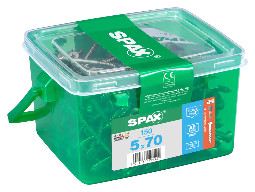 Spax Universalschrauben 5.0 x 70 mm TX 20 - 150 Stk.