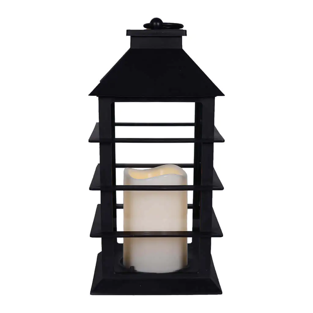 TrendLine LED Laterne schwarz, Höhe 29 cm