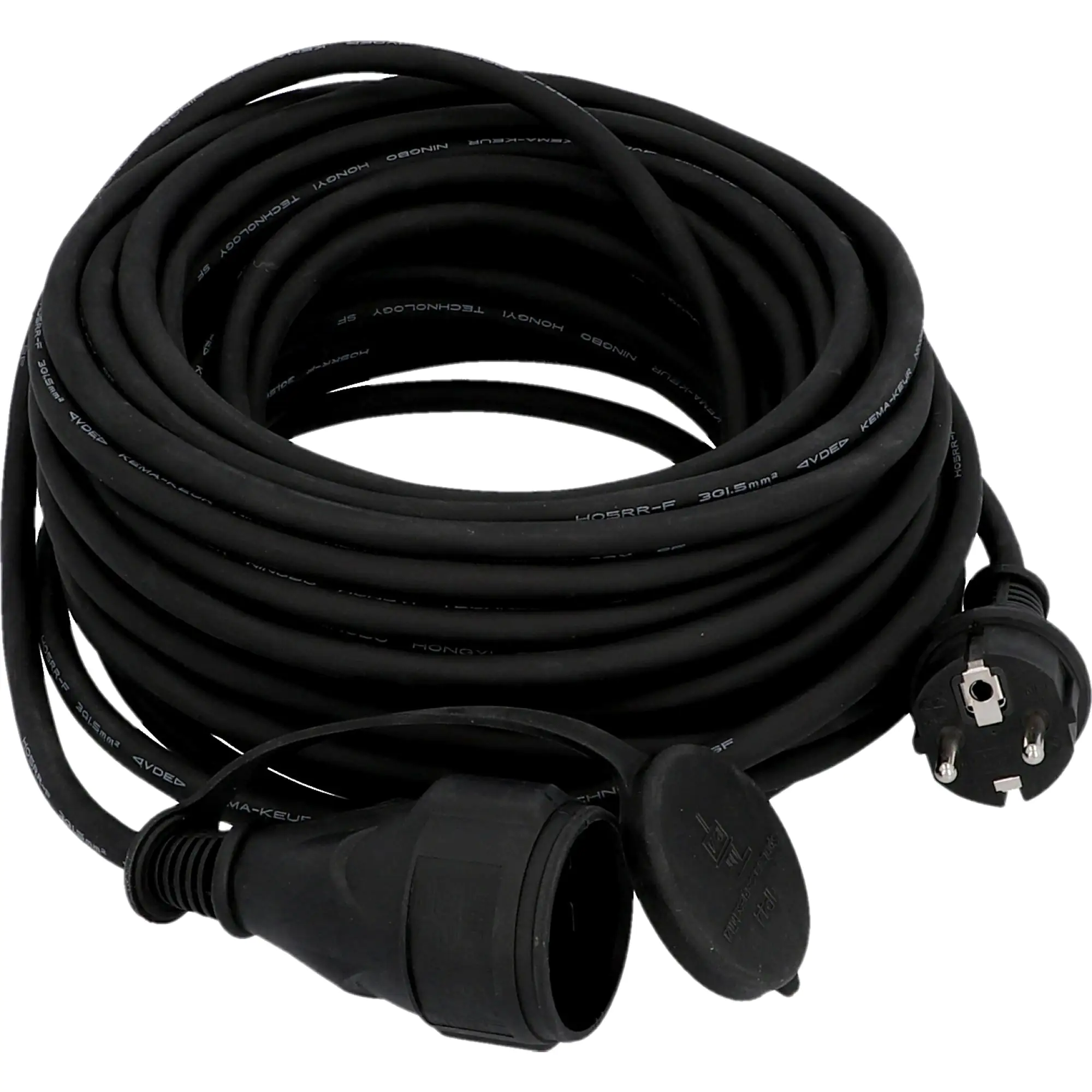 Verlängerungskabel Außen 20 Meter H05RR-F3G1,5, schwarz Verlängerungskabel Außen 20 Meter H05RR-F3G1,5, schwarz