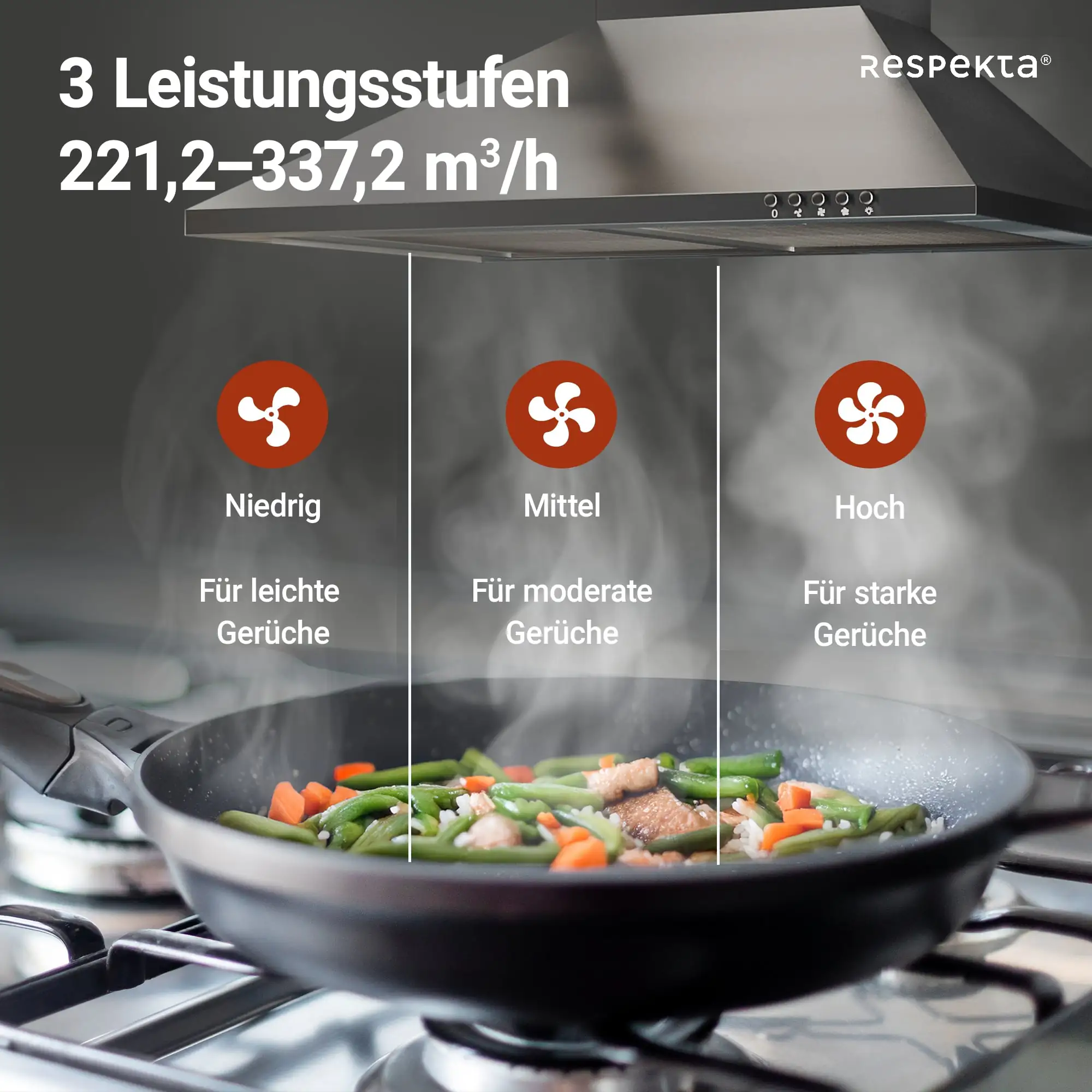 respekta Kaminhaube Edelstahl 60 cm Typ / Modell: CH 22058 IXB 60 cm respekta Kaminhaube Edelstahl 60 cm Typ / Modell: CH 22058 IXB 60 cm