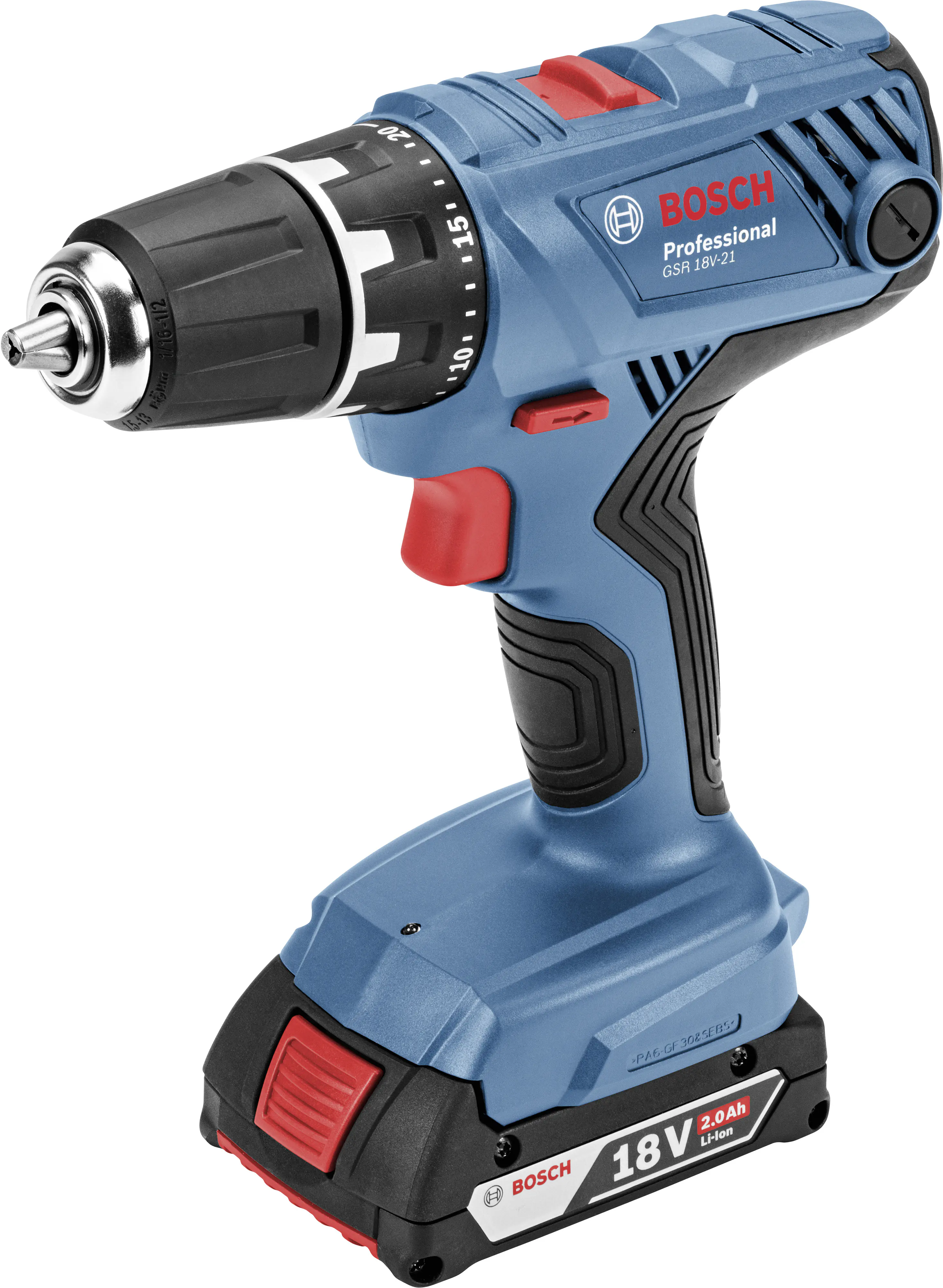 Bosch Professional Akku-Bohrschrauber GSR 18V-21 2 Ah Solo