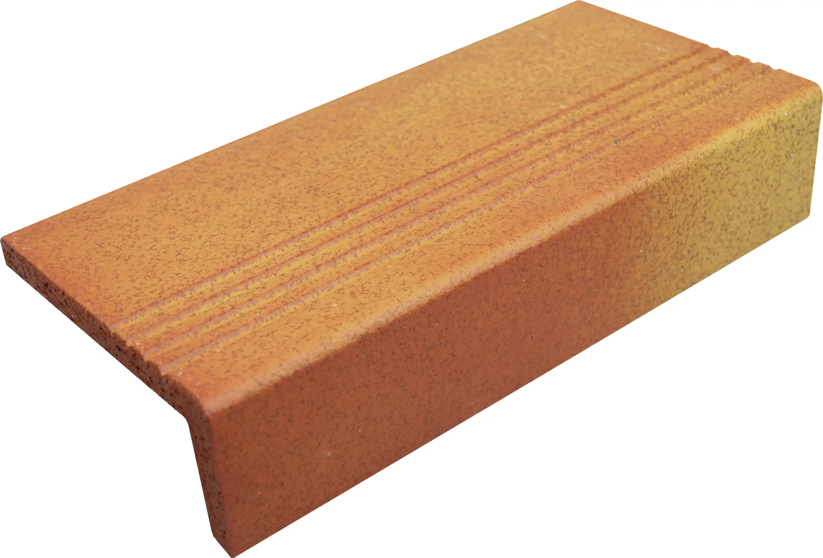 Längsschenkel mit Rille Spaltplatte 24 x 11,5 x 5,2 cm herbstfarben