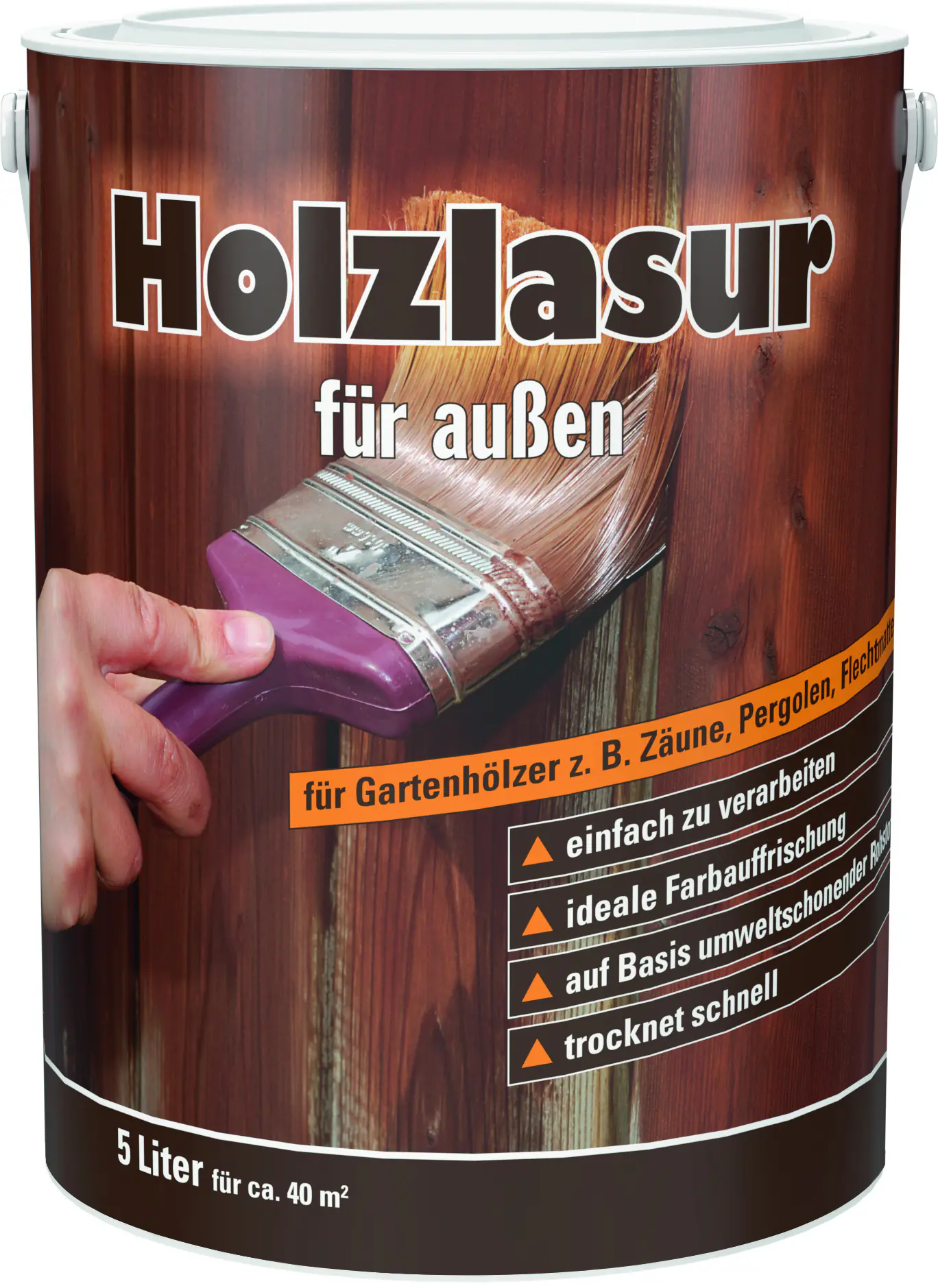 Holzschutzlasur 5 L eiche