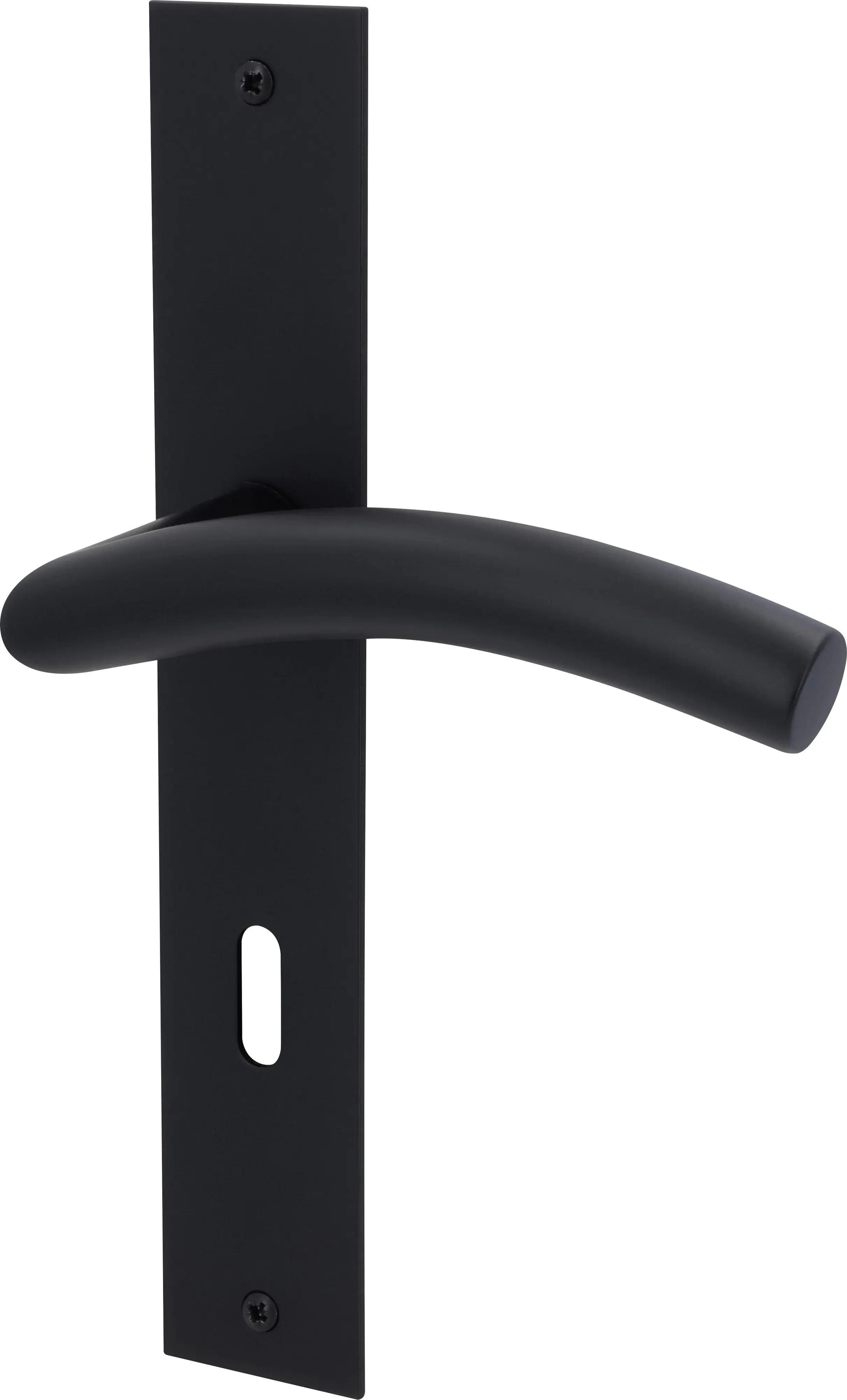 Alpertec Türgarnitur Langschild Mauritius Edelstahl BB schwarz matt 23,5 x 4 cm