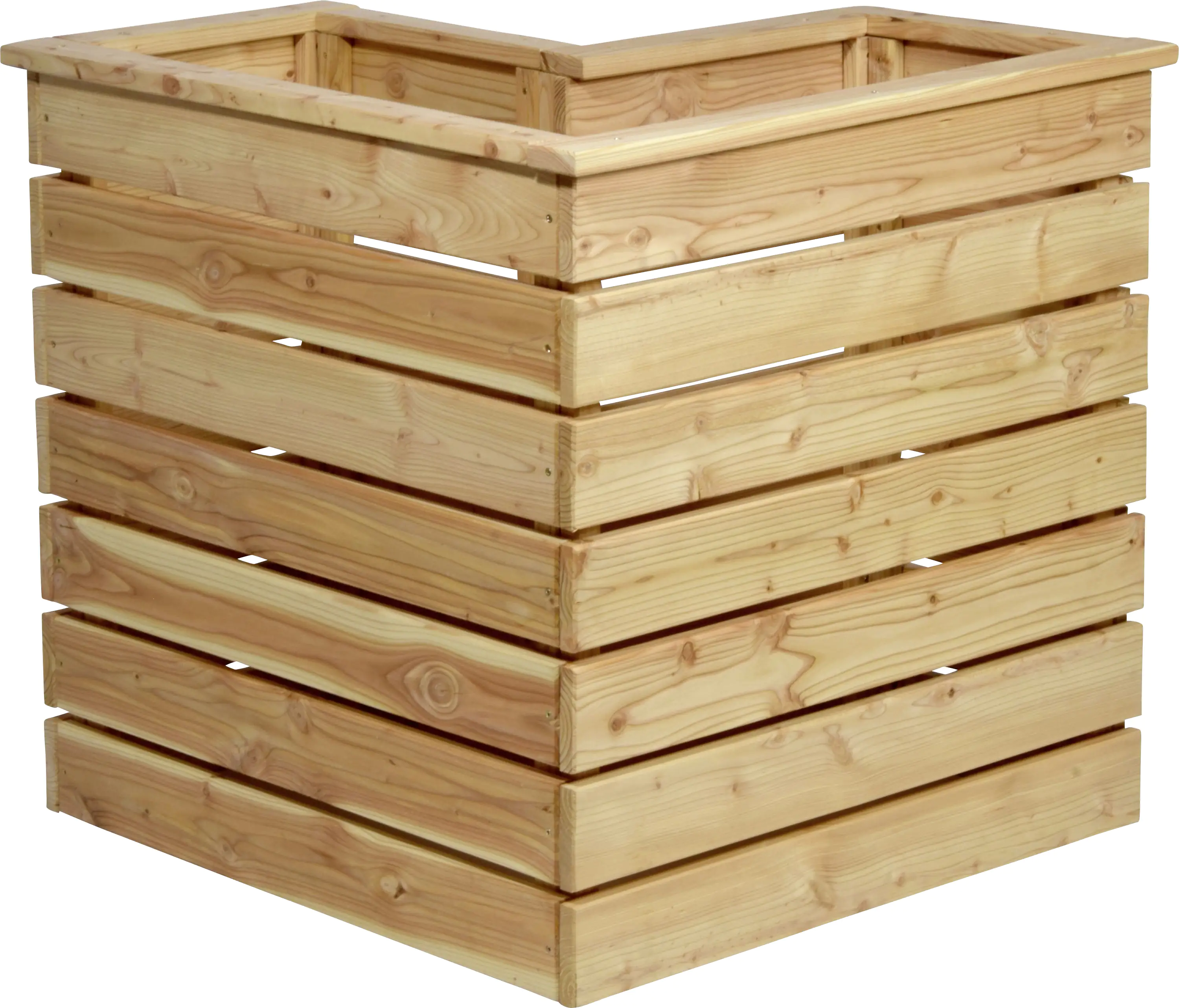 Dobar Eckhochbeet aus Douglasie 78 x 78 x 73 cm Dobar Eckhochbeet aus Douglasie 78 x 78 x 73 cm
