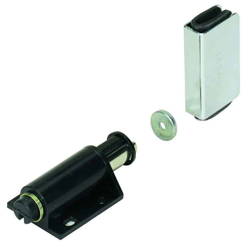 Hettich Druckmagnetschnäpper für Glastür, schwarz, 17 x 28 x 34 mm, 1 Stück