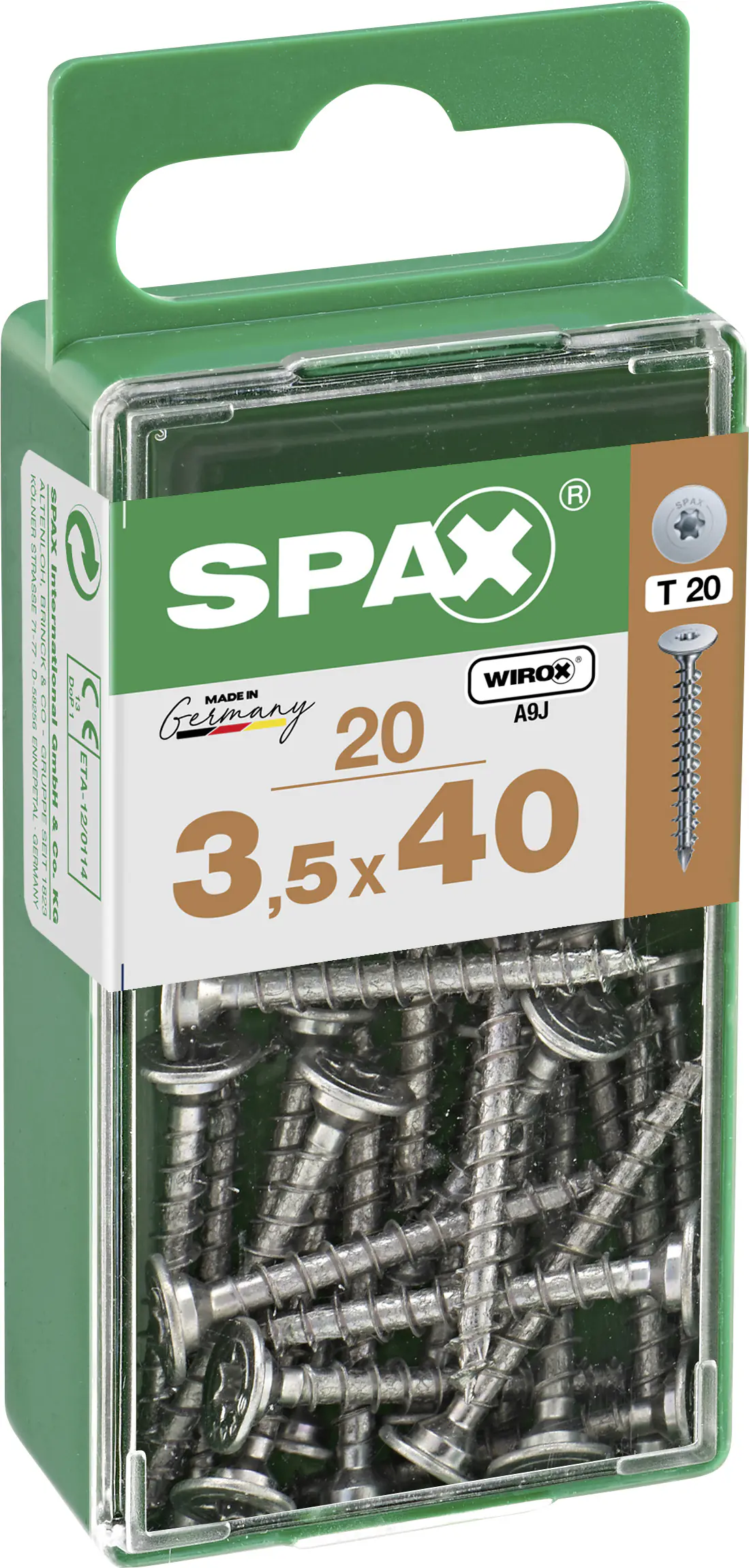 Spax Möbelbauschrauben 3.5 x 40 mm TX 20 - 20 Stk.