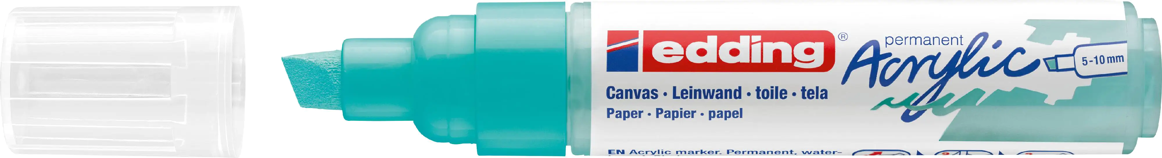 edding 5000 Acrylmarker breit opulent türkis 5 - 10 mm