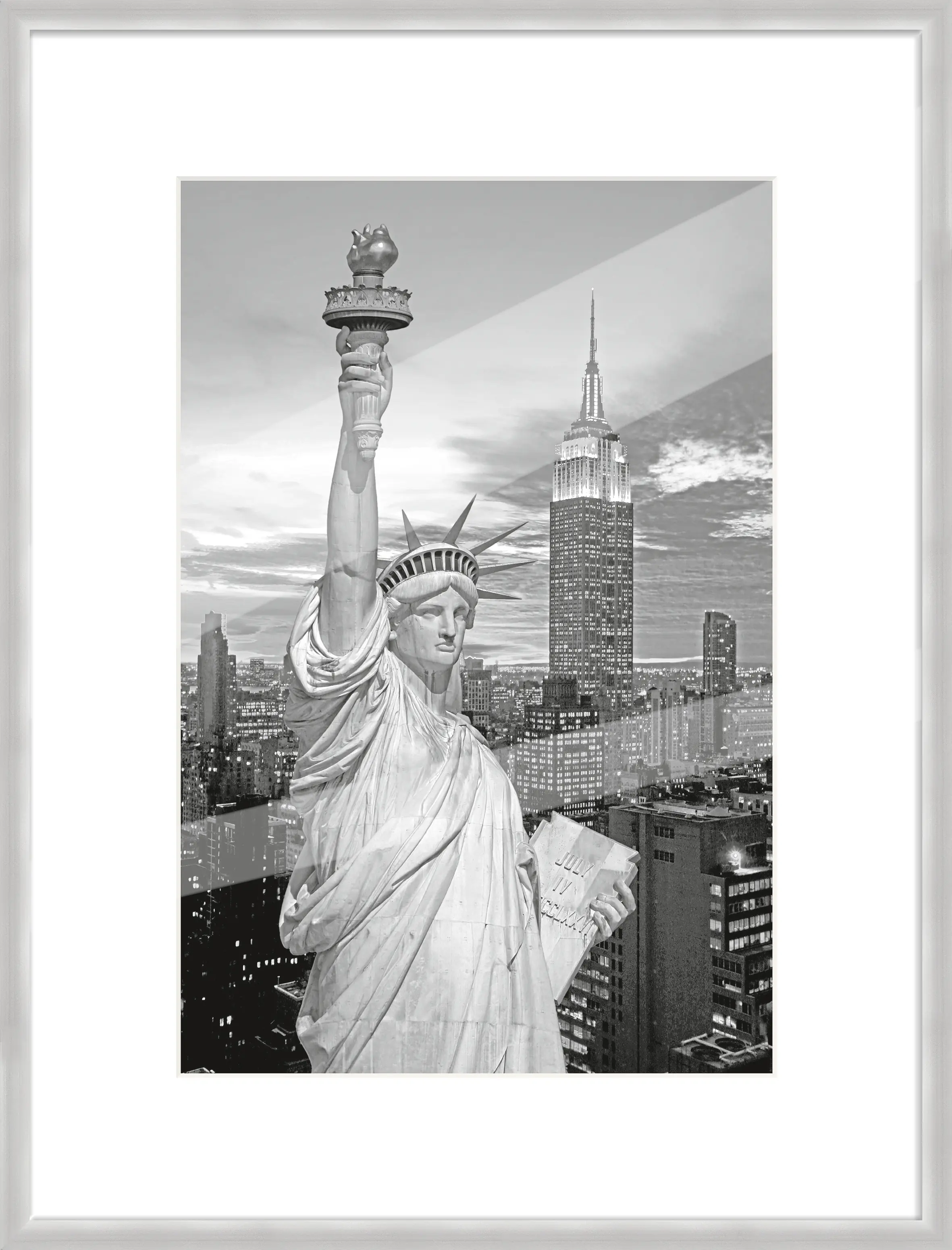 Alu Bilderrahmen Premium silber 60 x 80 cm