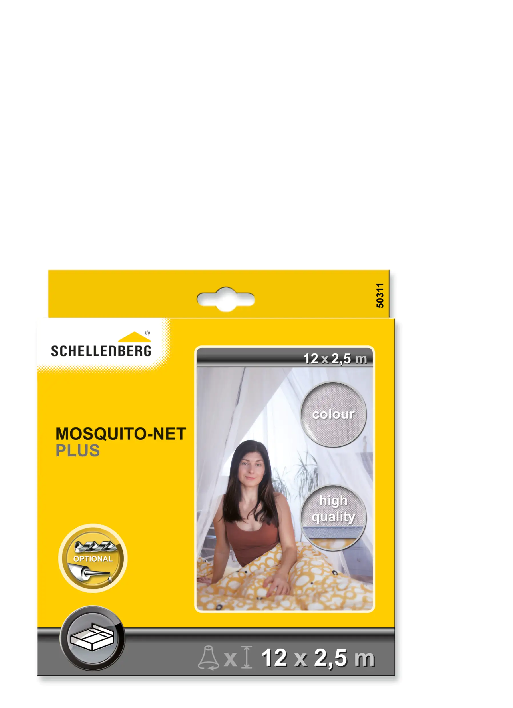 Schellenberg Moskitonetz PLUS 2.5 x 12 m weiß Schellenberg Moskitonetz PLUS 2.5 x 12 m weiß