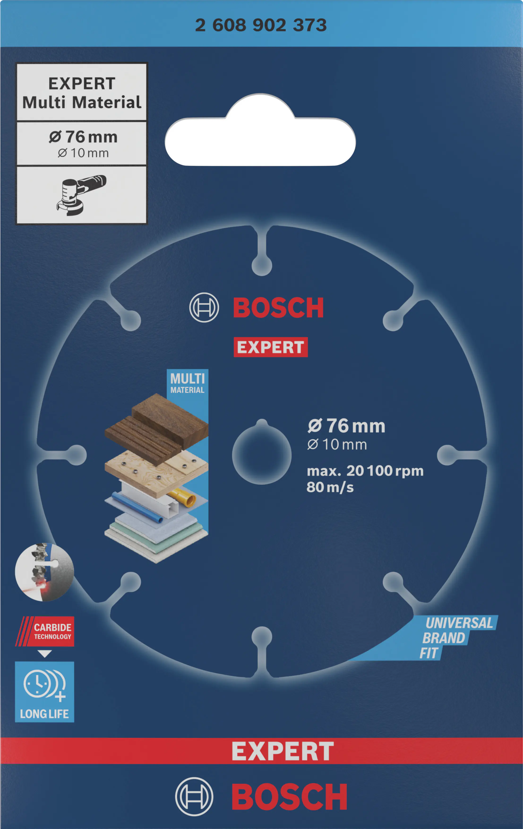 Bosch Expert Trennscheibe Carbide Multi Wheel Ø 76 mm Bohrung 10 mm