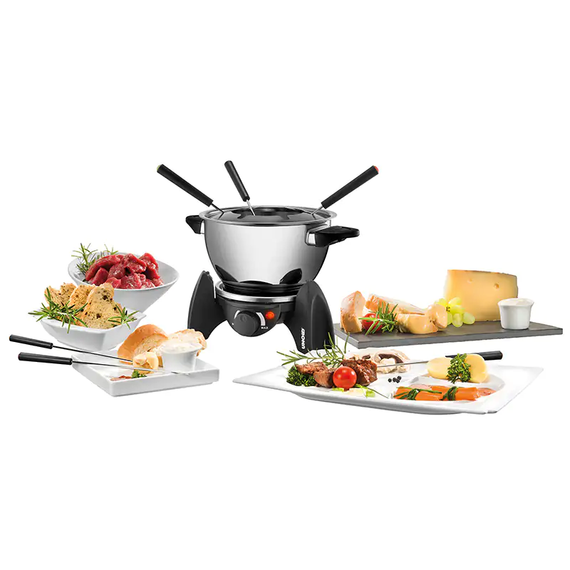 Unold Fondue-Set 48615 500 W, 6 Personen, Keramiktopf
